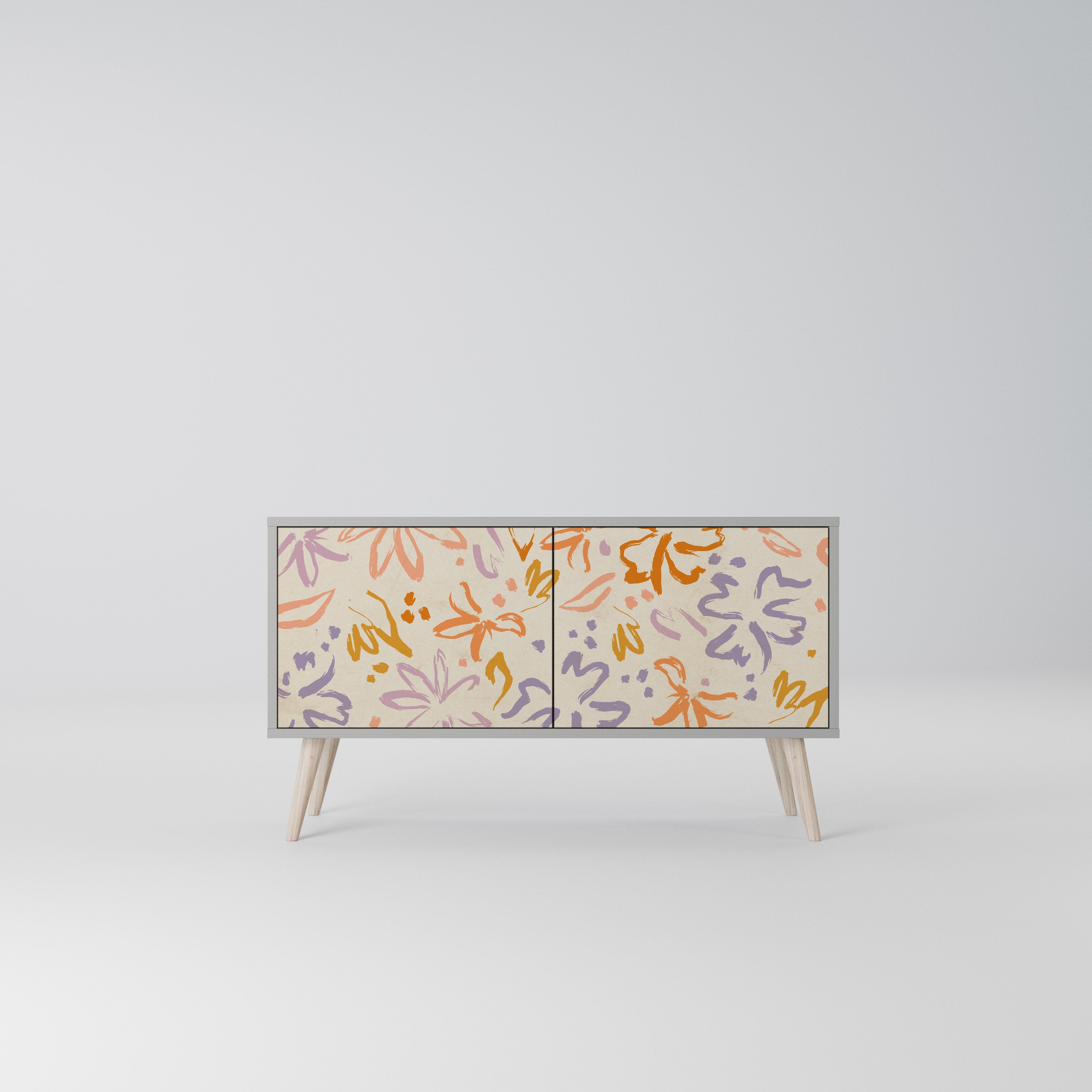 SPRING WHIMSY Kompaktowa szafka RTV 2-drzwiowa