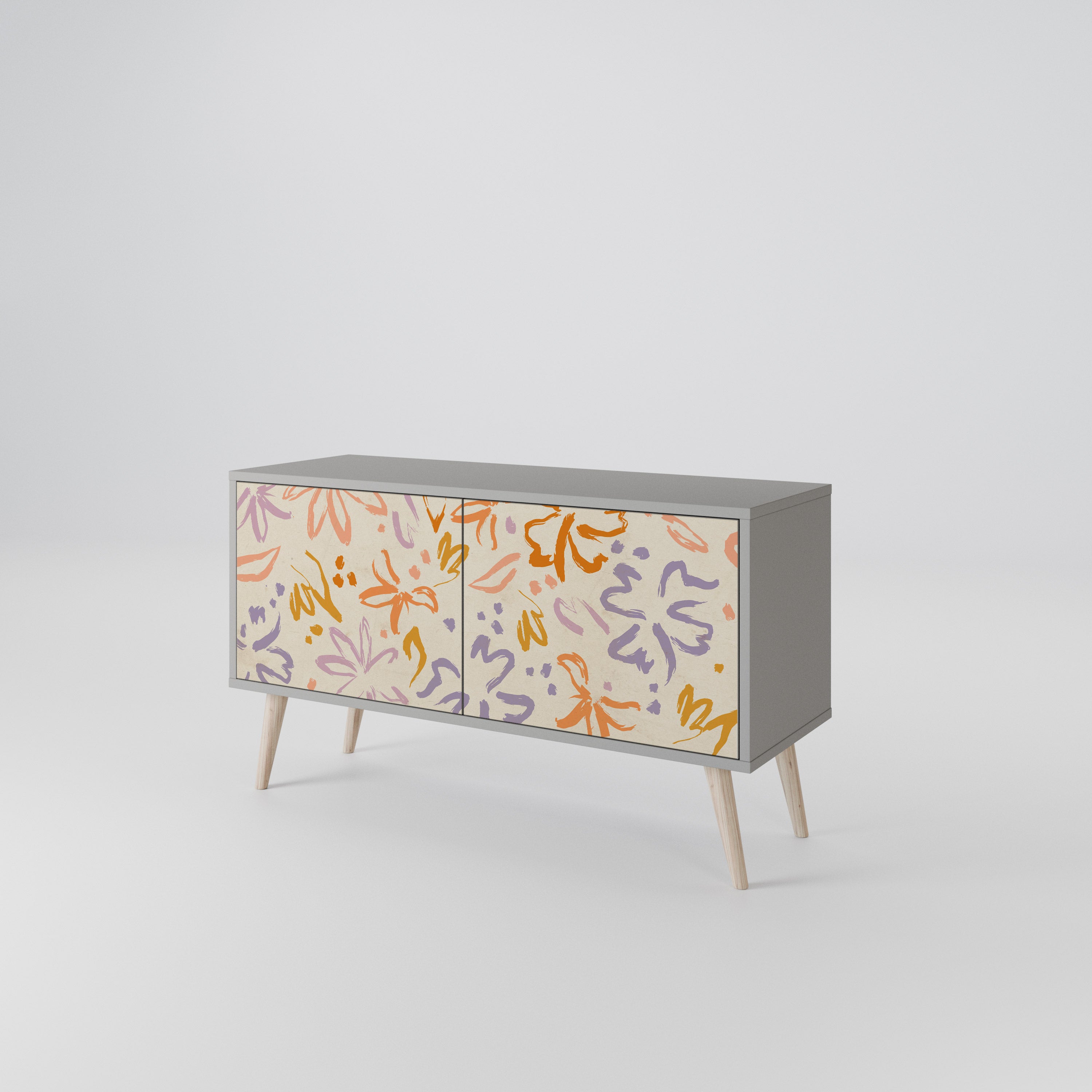 SPRING WHIMSY Kompaktowa szafka RTV 2-drzwiowa