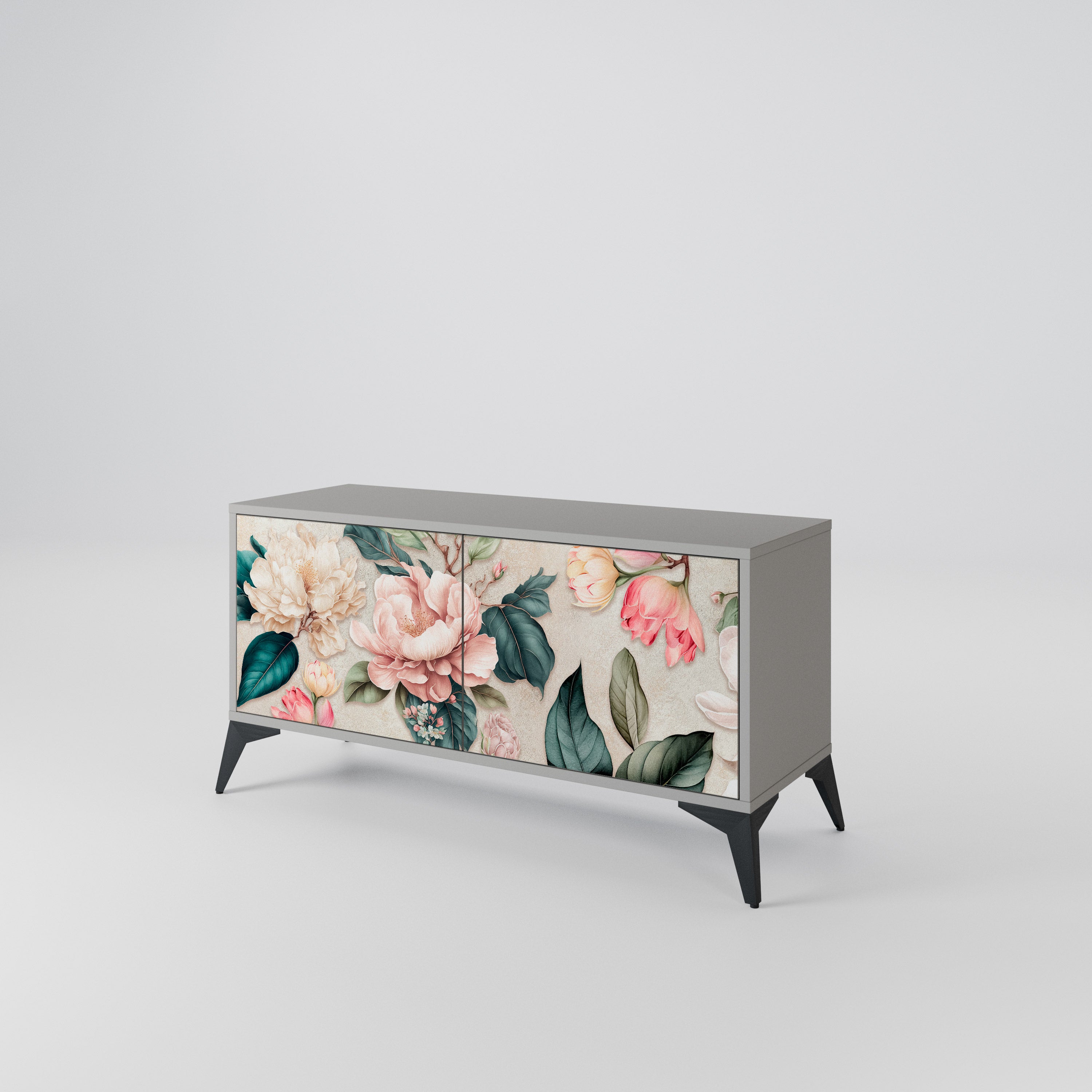 FLORAL GRACE Kompaktowa szafka RTV 2-drzwiowa