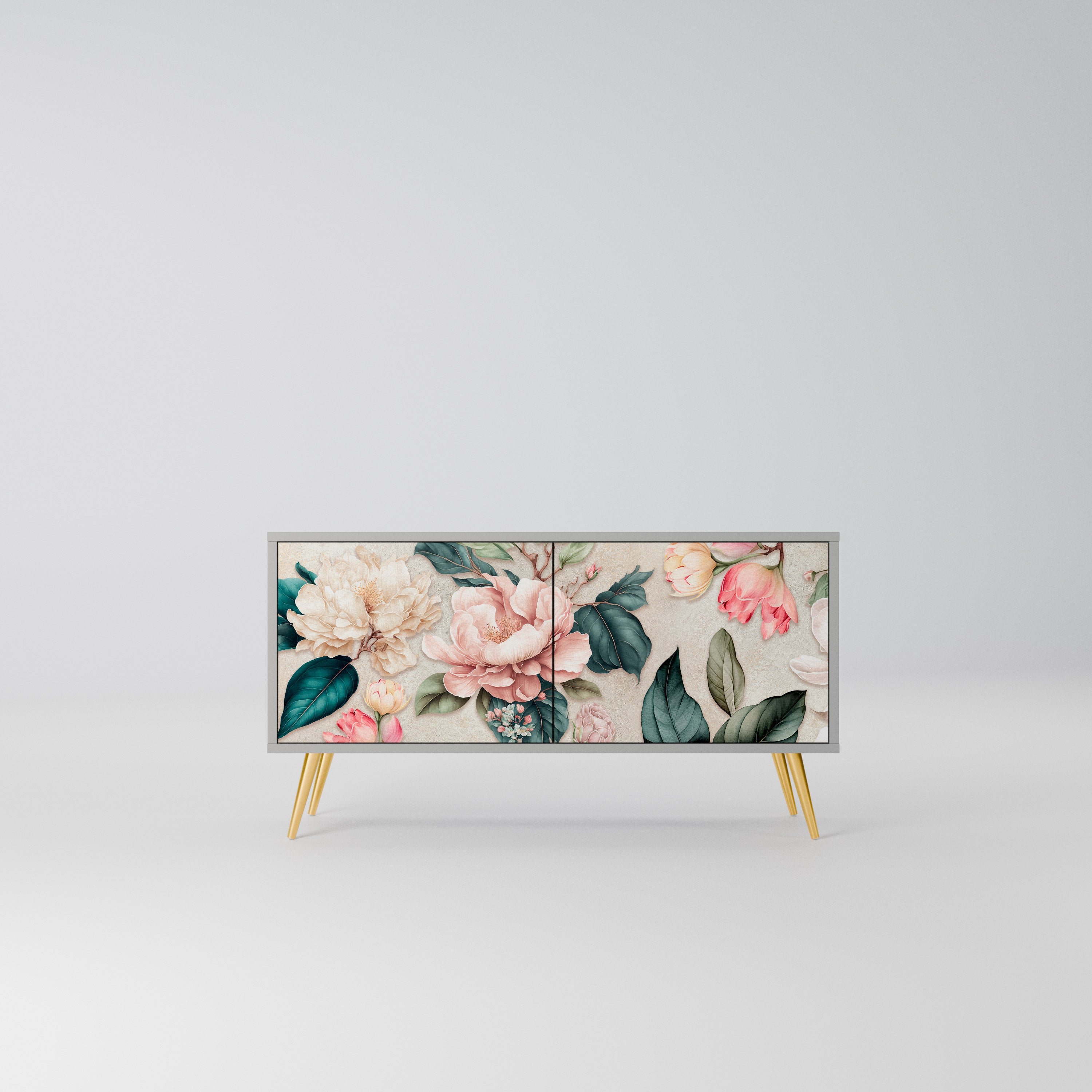 FLORAL GRACE Kompaktowa szafka RTV 2-drzwiowa