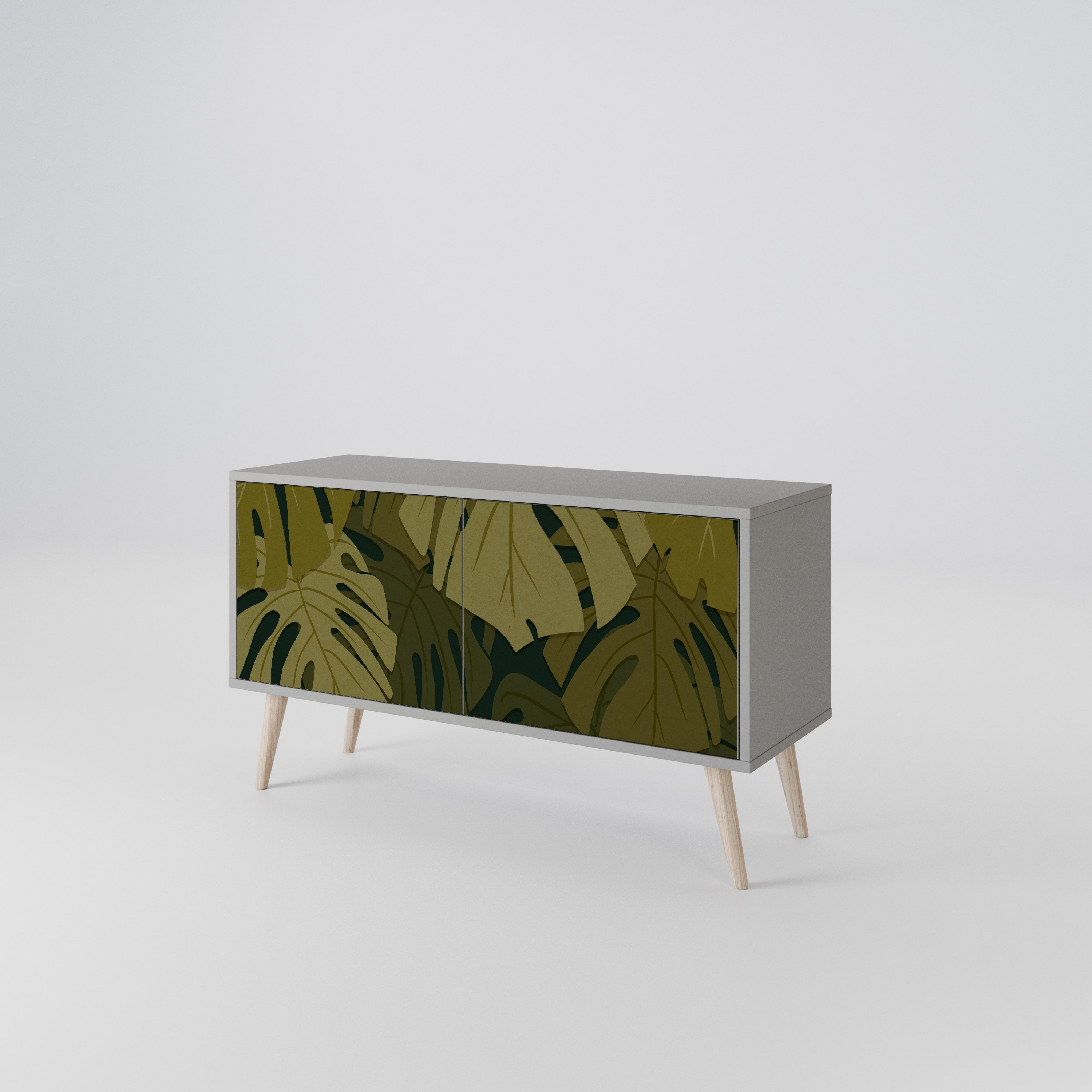 TROPICAL BEAUTY Kompaktowa szafka RTV 2-drzwiowa