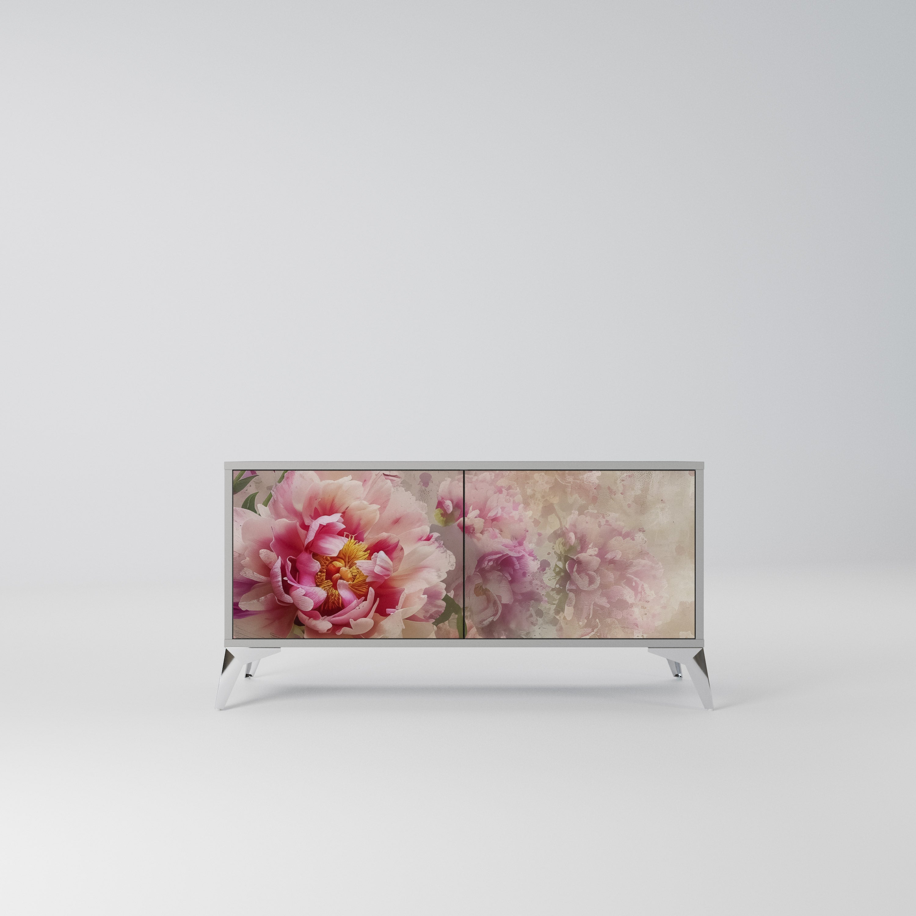 PEONY WHISPER Kompaktowa szafka RTV 2-drzwiowa