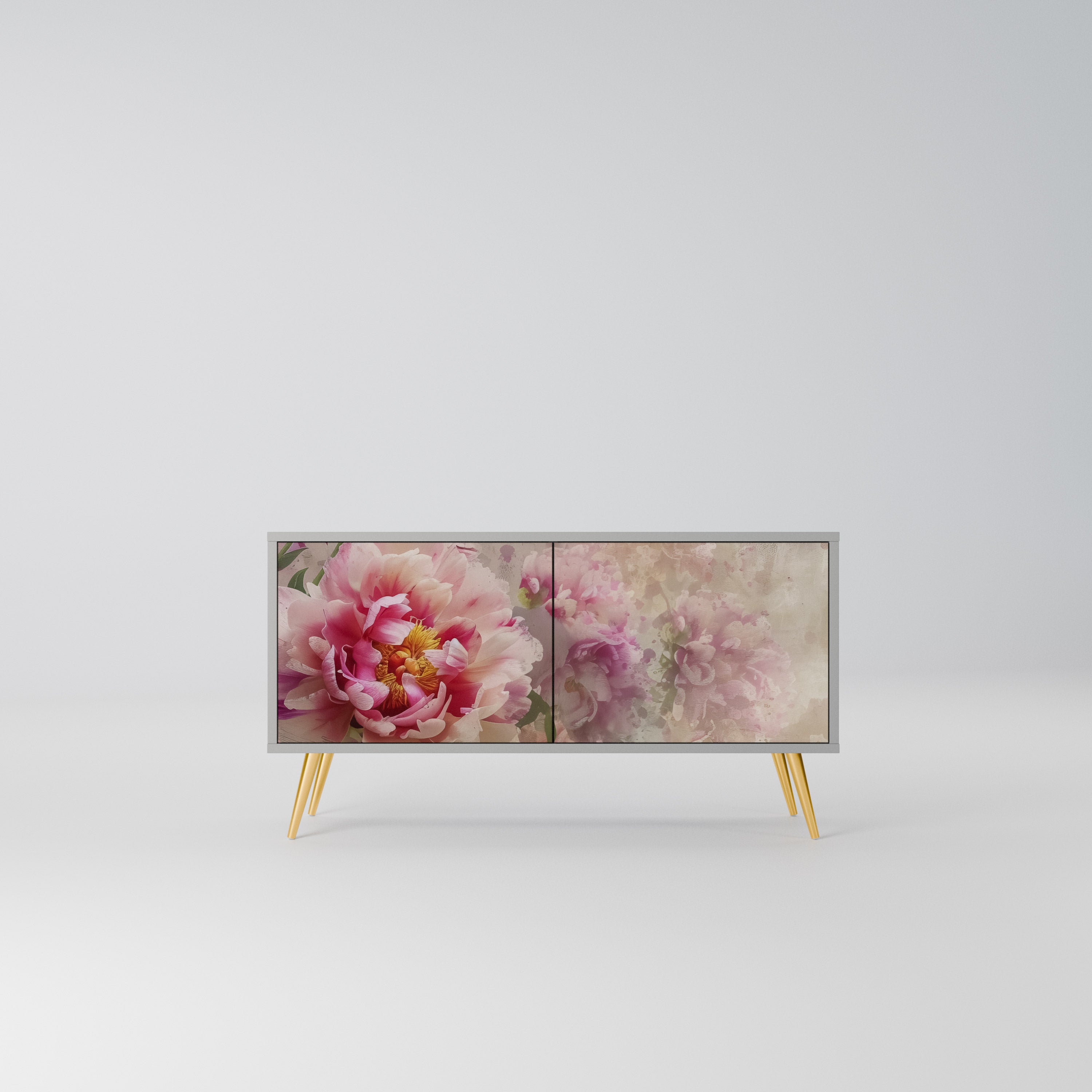 PEONY WHISPER Kompaktowa szafka RTV 2-drzwiowa
