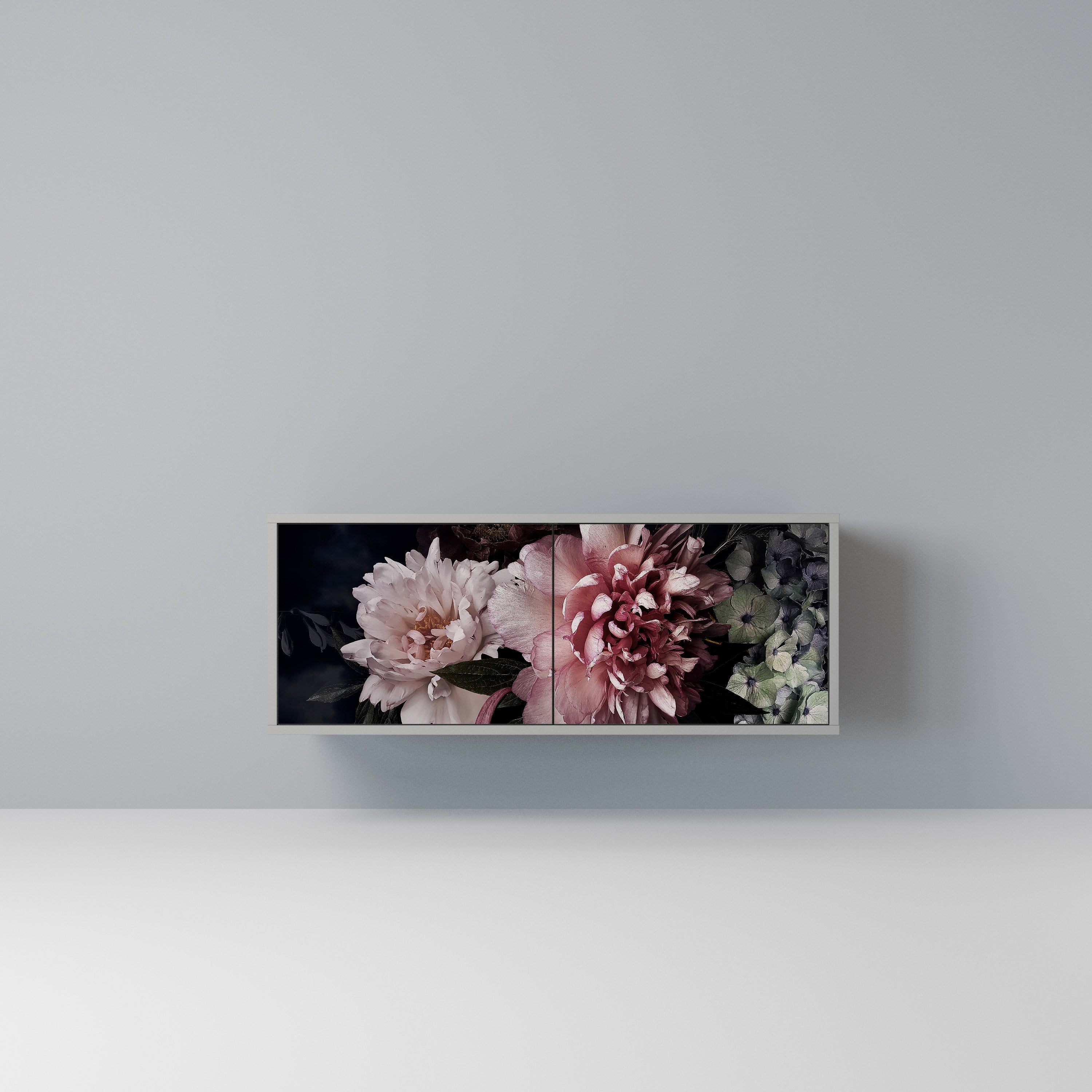 PURE BLOSSOM Kompaktowa szafka RTV 2-drzwiowa