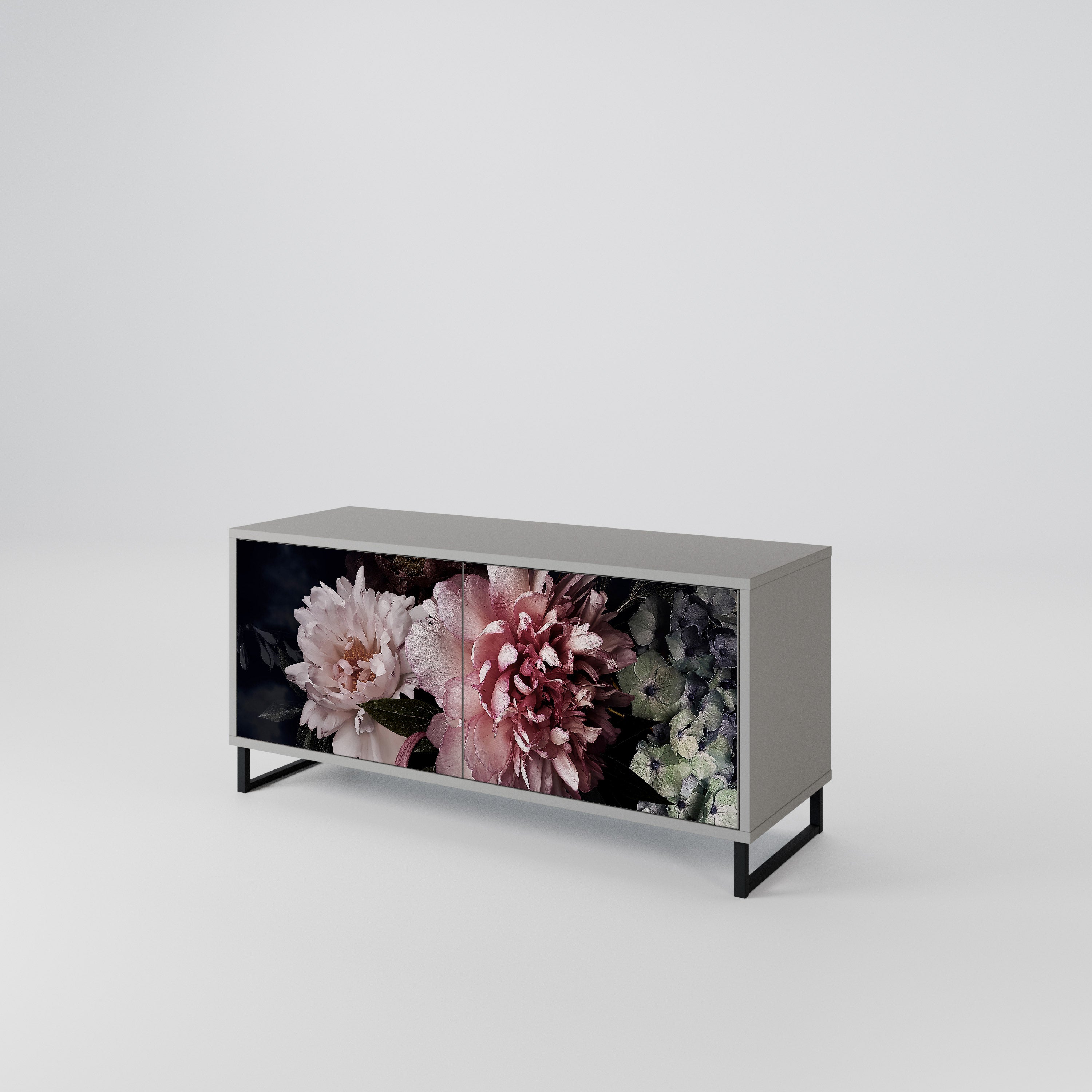 PURE BLOSSOM Kompaktowa szafka RTV 2-drzwiowa
