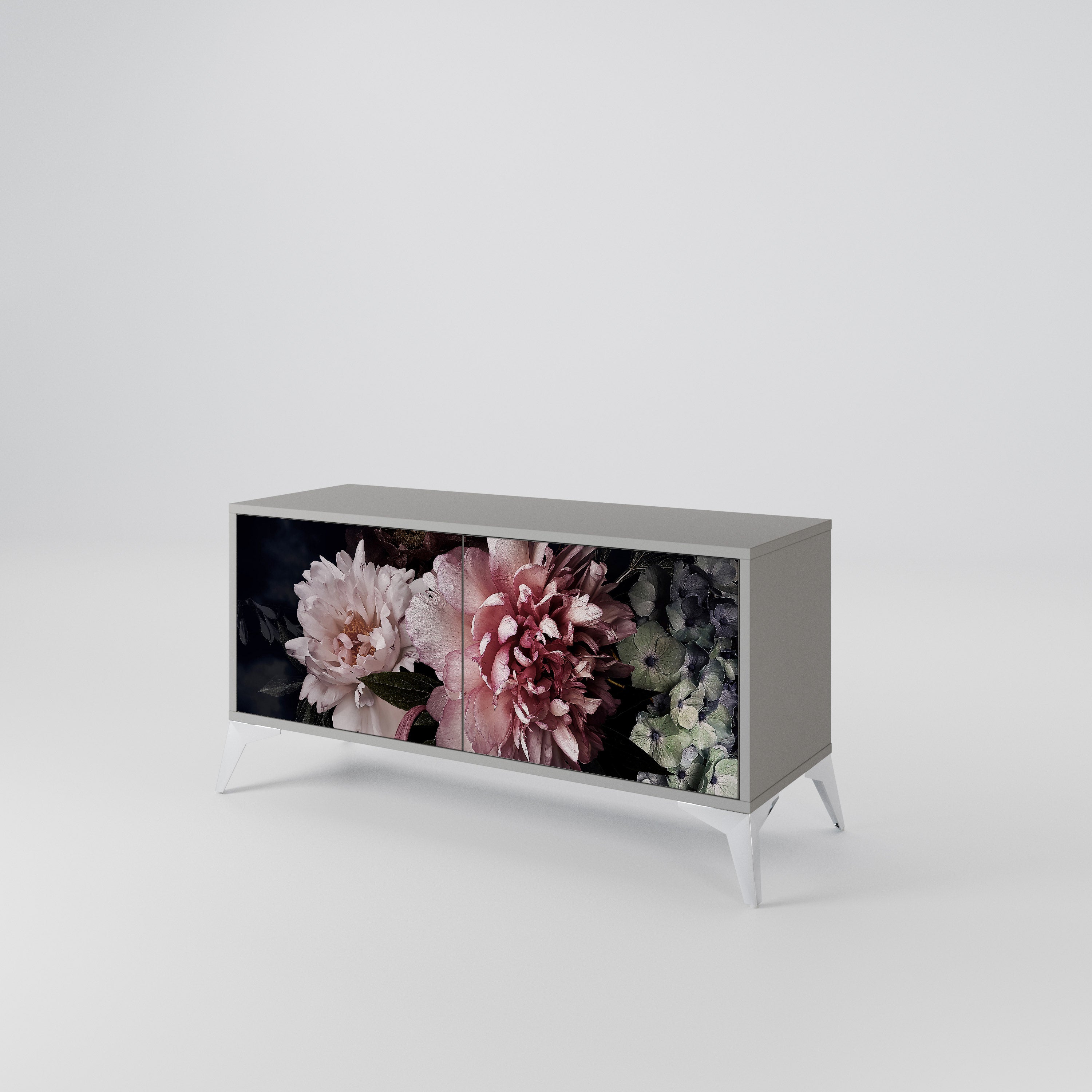 PURE BLOSSOM Kompaktowa szafka RTV 2-drzwiowa