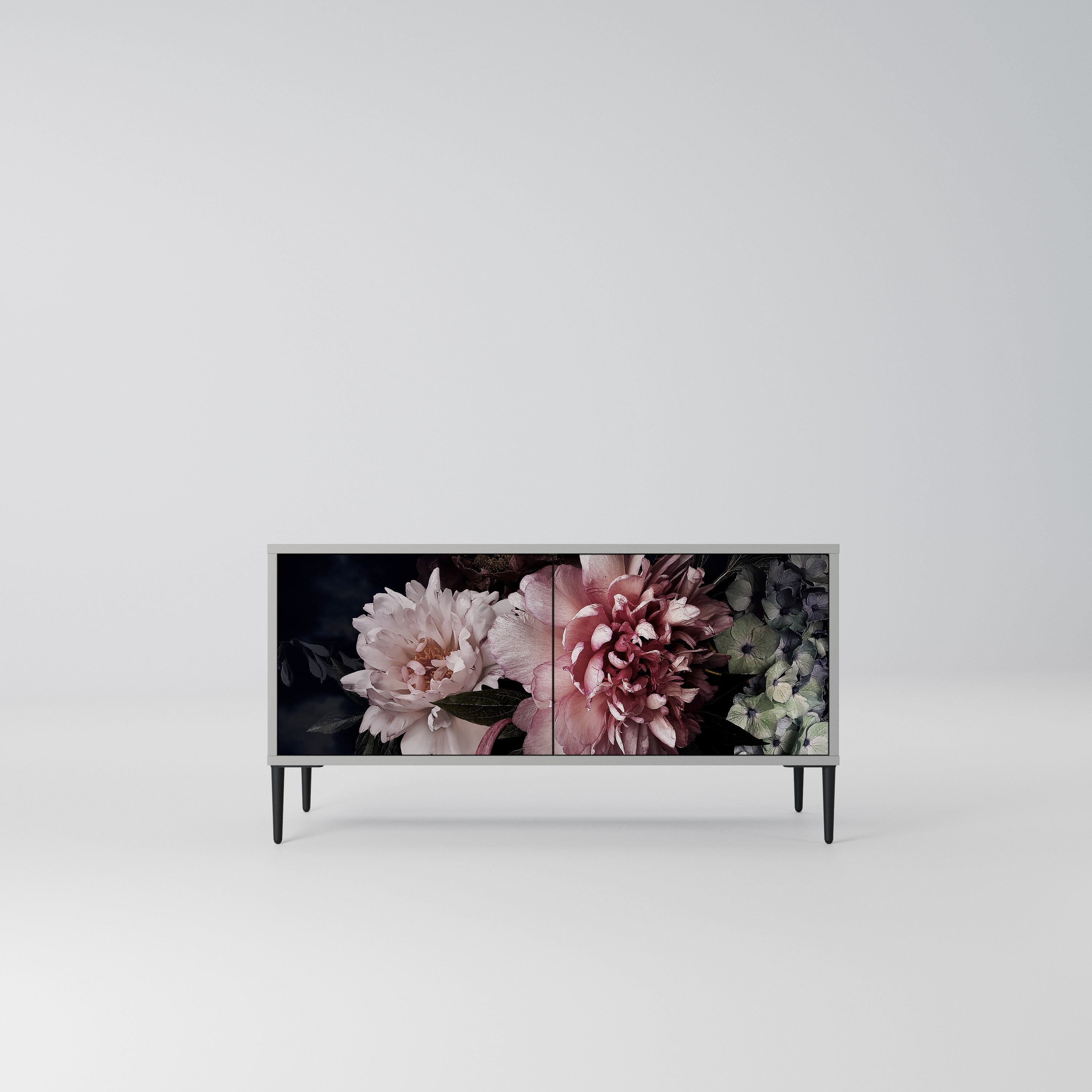 PURE BLOSSOM Kompaktowa szafka RTV 2-drzwiowa