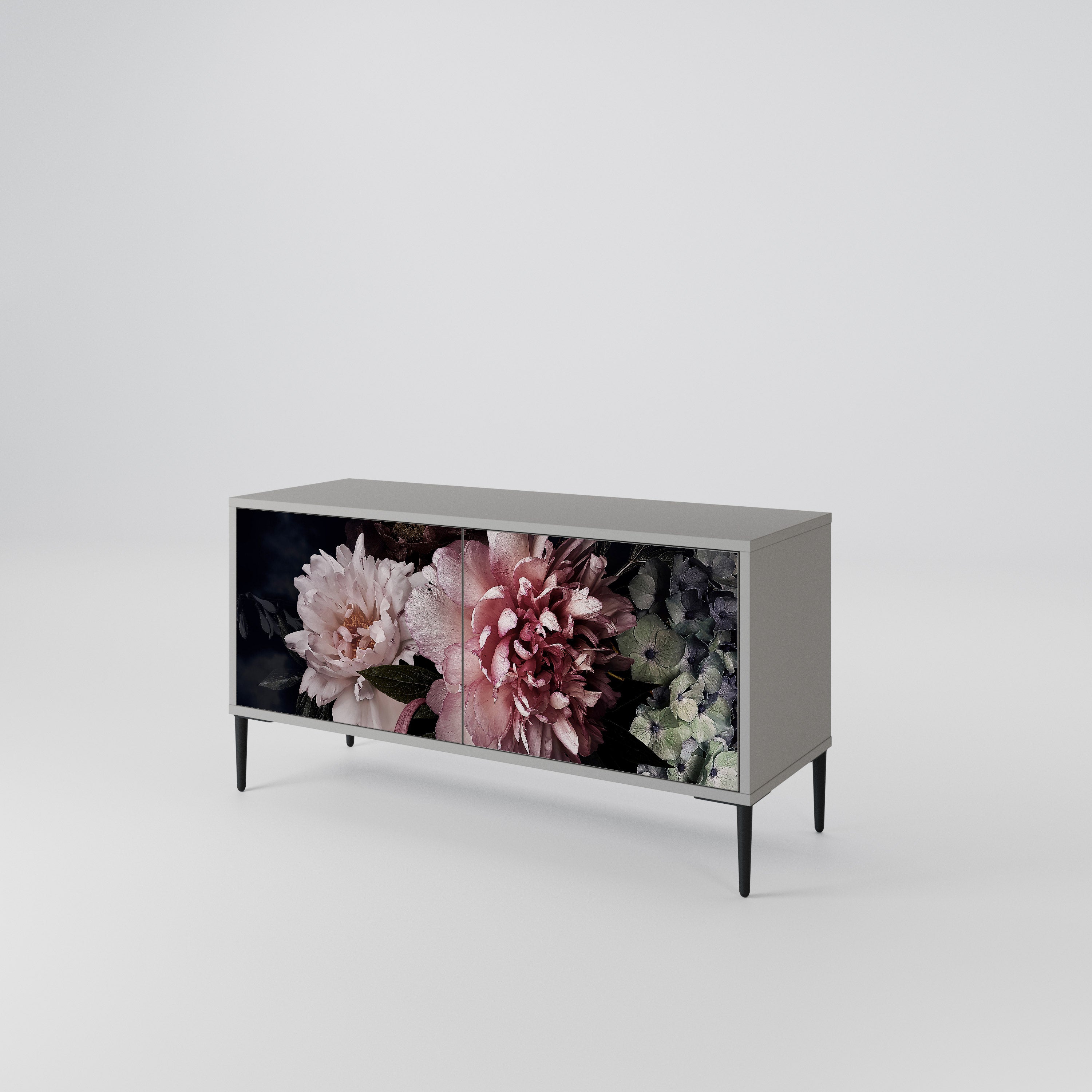 PURE BLOSSOM Kompaktowa szafka RTV 2-drzwiowa