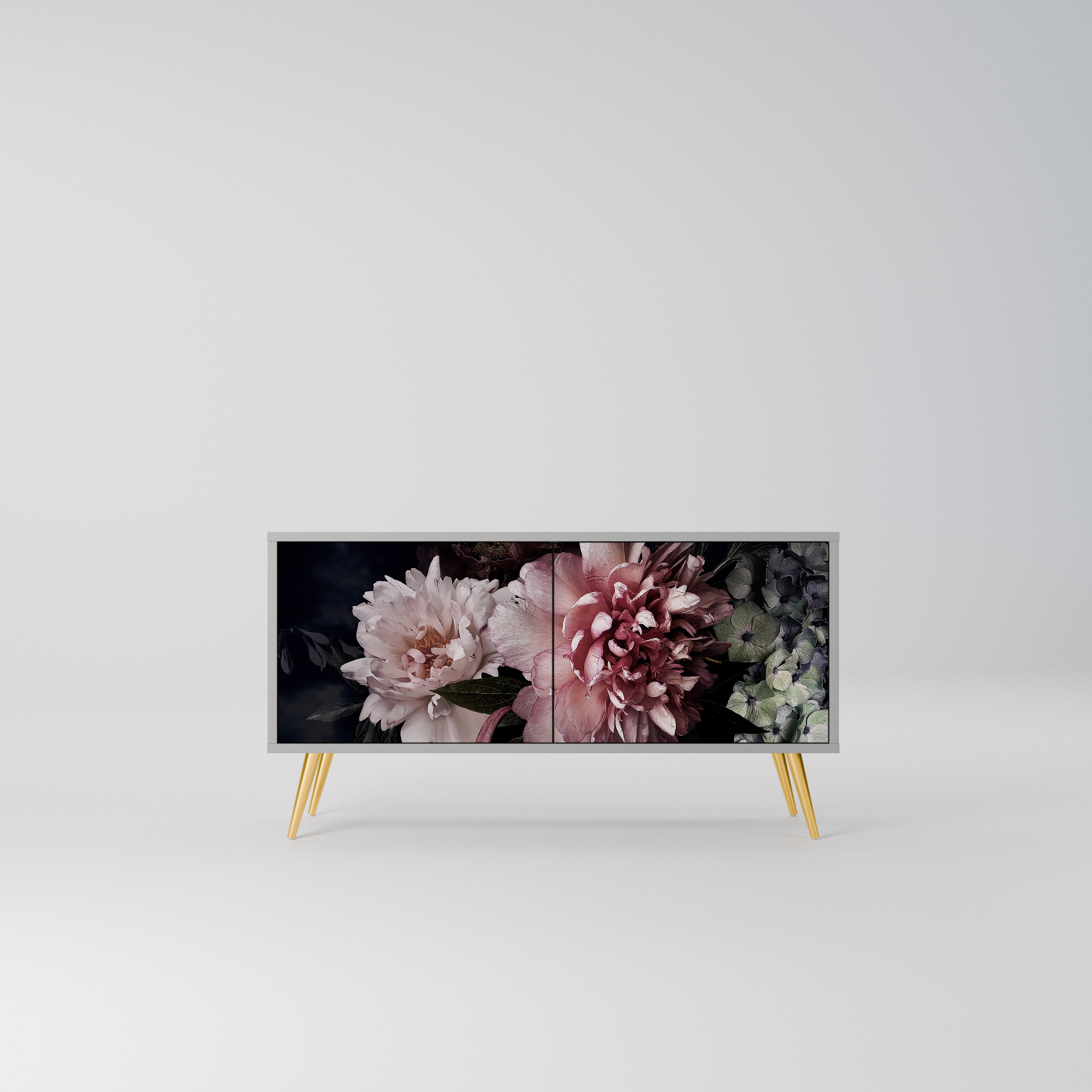 PURE BLOSSOM Kompaktowa szafka RTV 2-drzwiowa