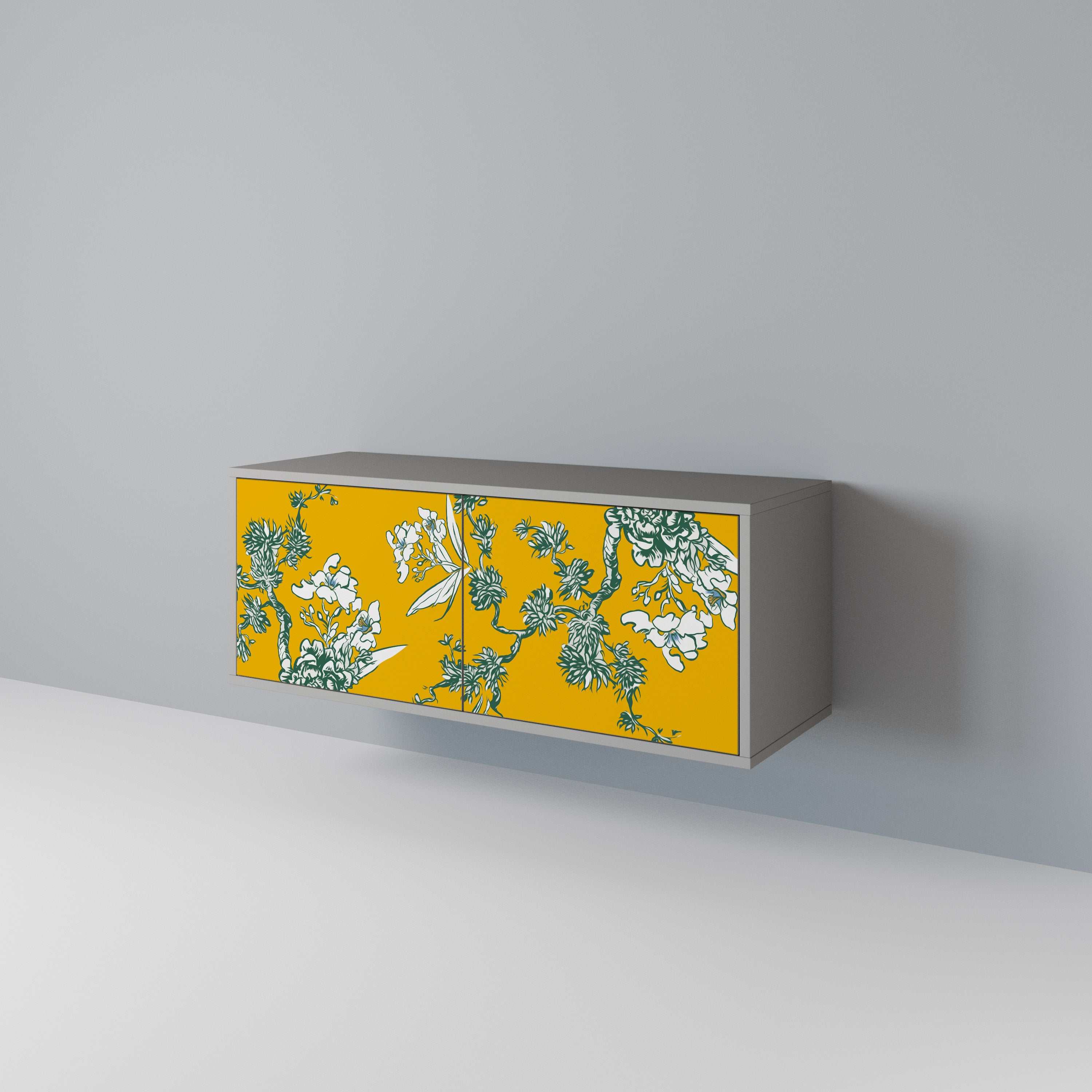 YELLOW CHINOISERIE Kompaktowa szafka RTV 2-drzwiowa