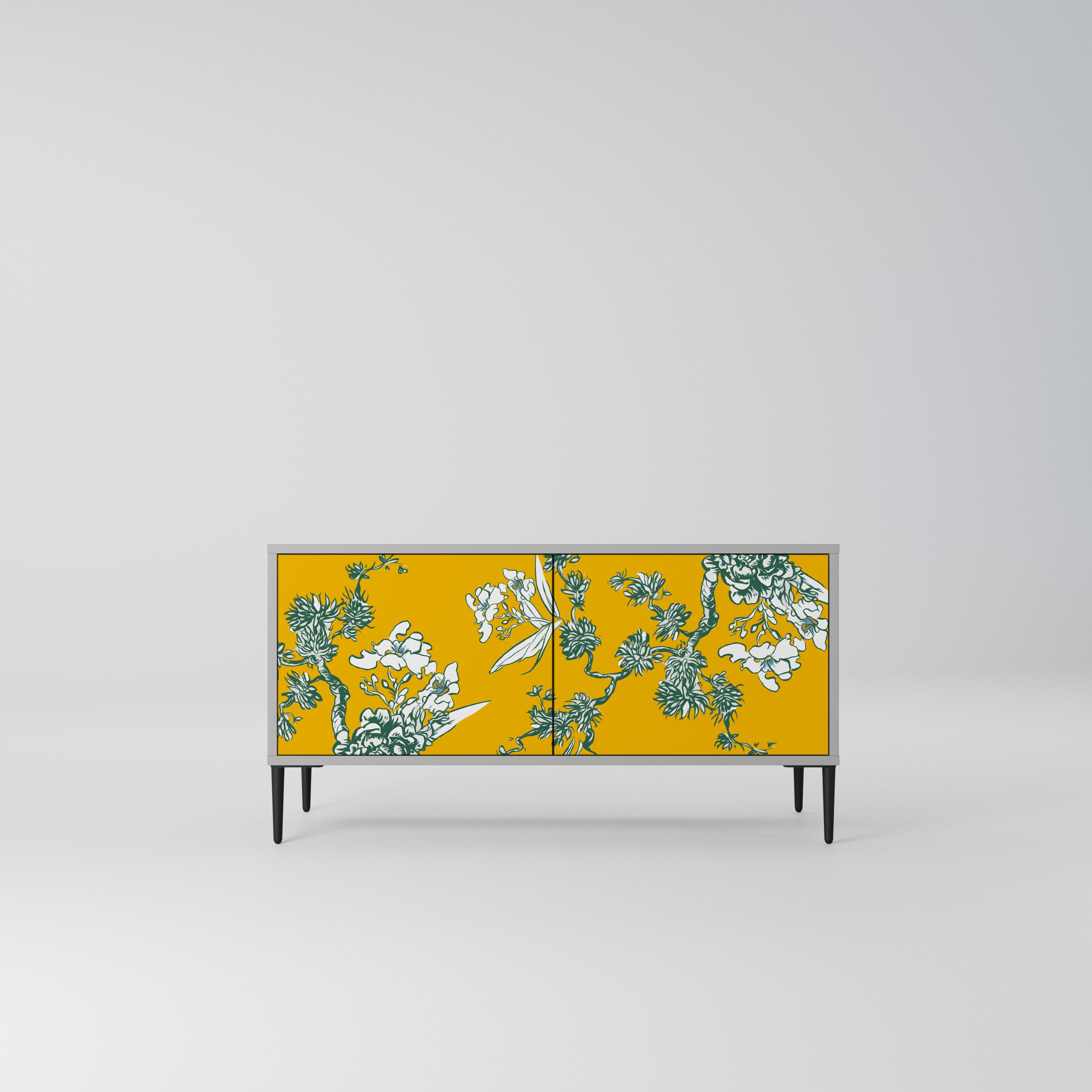 YELLOW CHINOISERIE Kompaktowa szafka RTV 2-drzwiowa