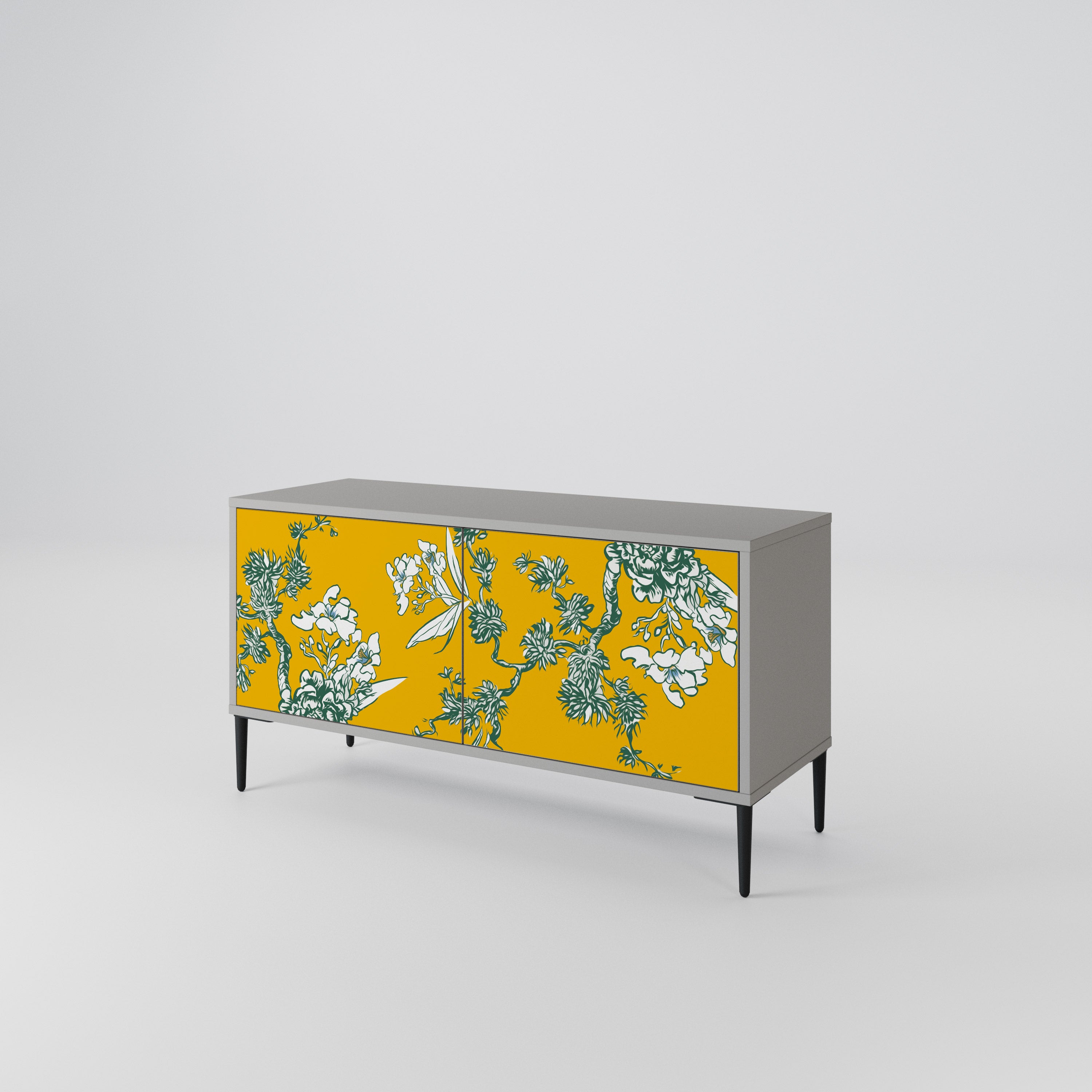YELLOW CHINOISERIE Kompaktowa szafka RTV 2-drzwiowa