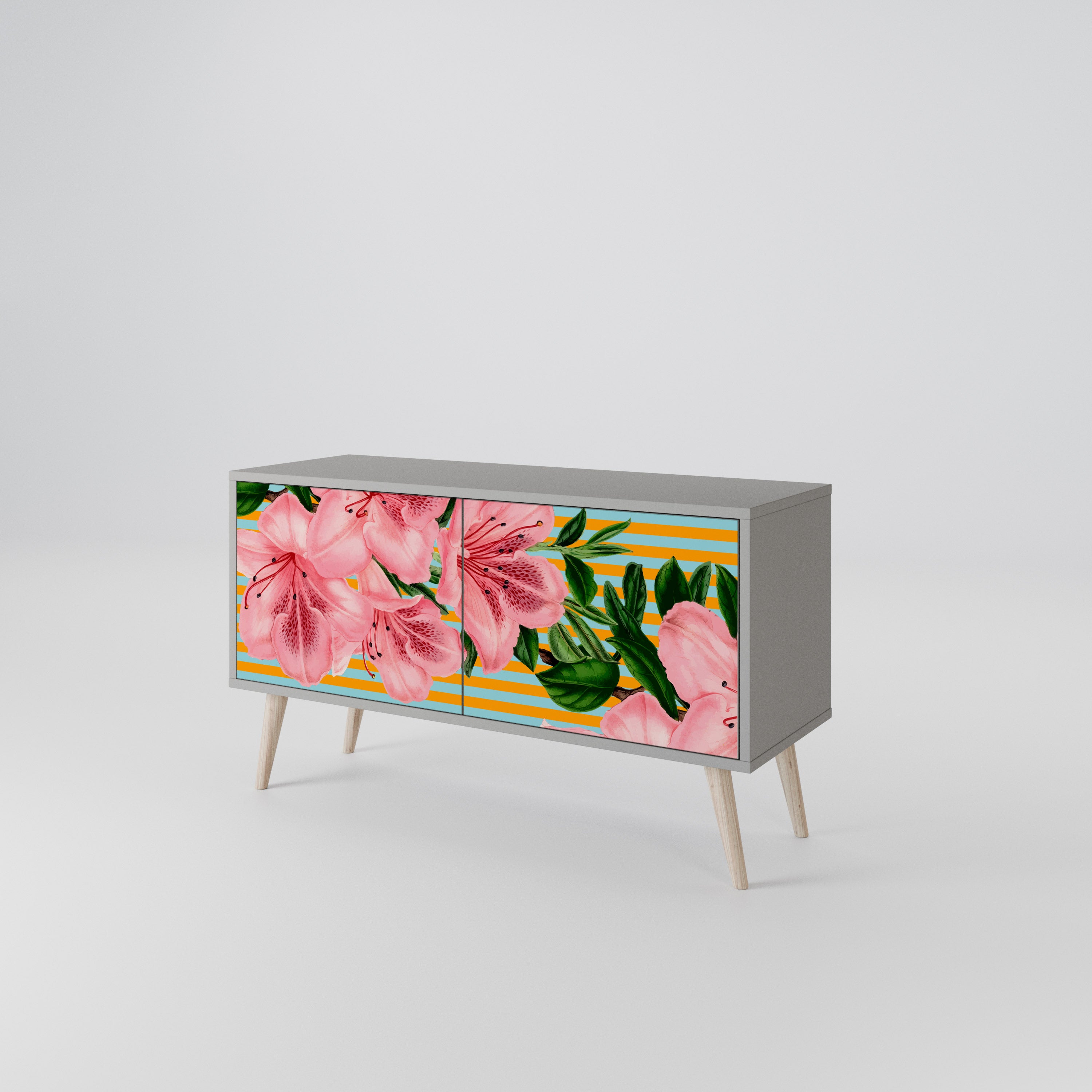 FRAGILE BEAUTY Kompaktowa szafka RTV 2-drzwiowa