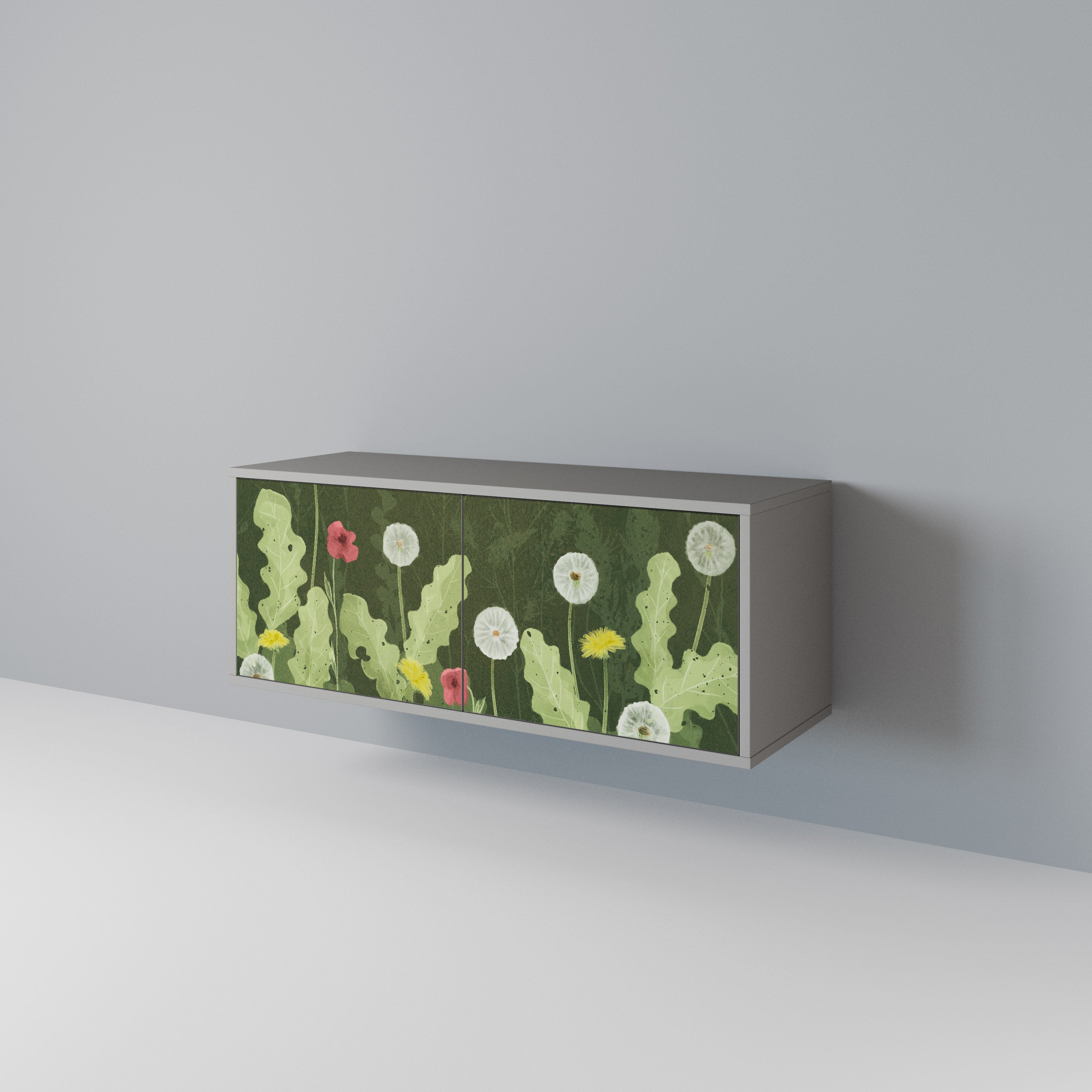 DANDELION AMUSE Kompaktowa szafka RTV 2-drzwiowa
