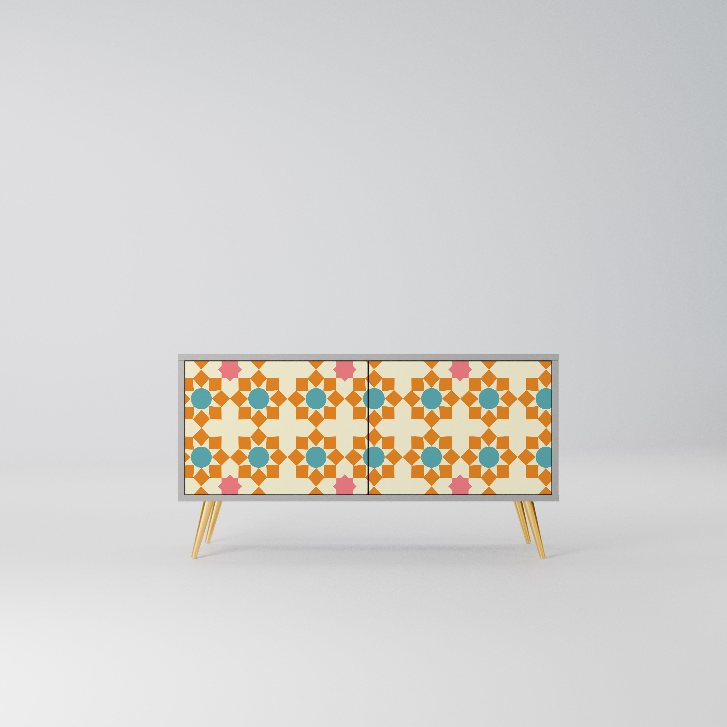 FLORAL DECOR Kompaktowa szafka RTV 2-drzwiowa