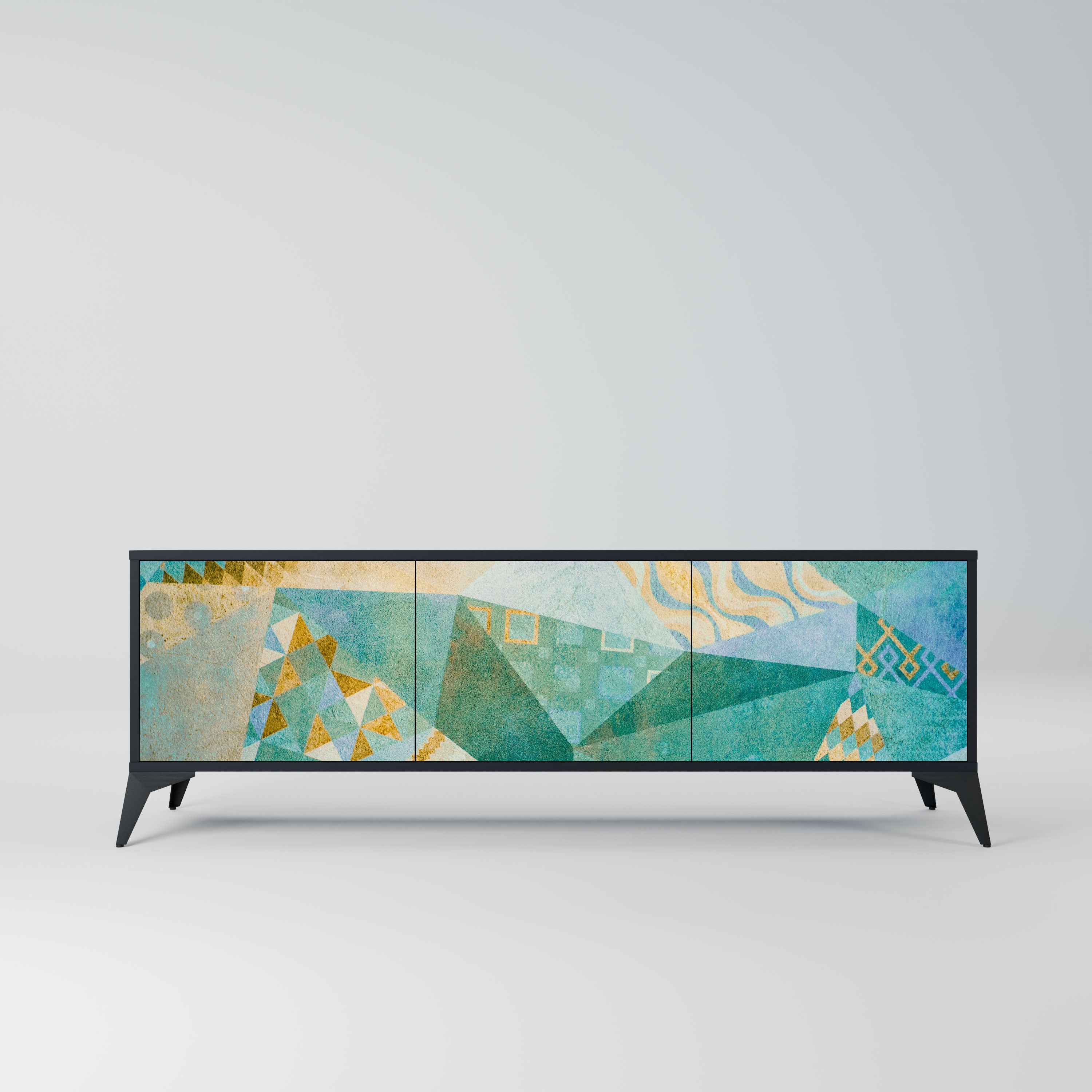 SPECTRUM SPLENDOR Szafka RTV 3-drzwiowa korpus Czarny