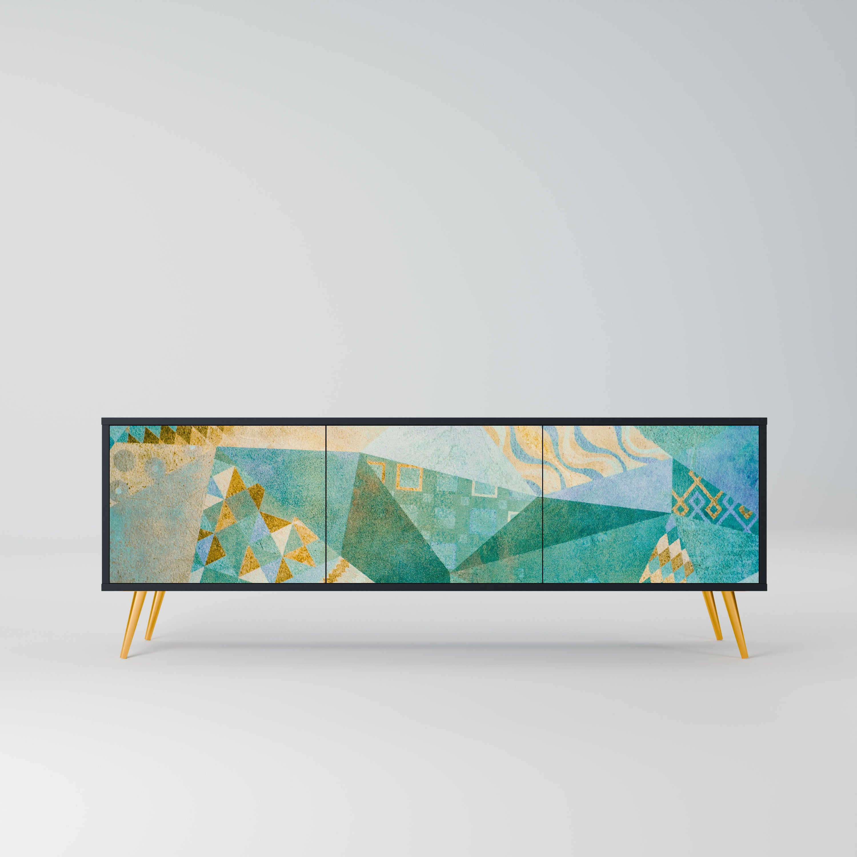 SPECTRUM SPLENDOR Szafka RTV 3-drzwiowa korpus Czarny