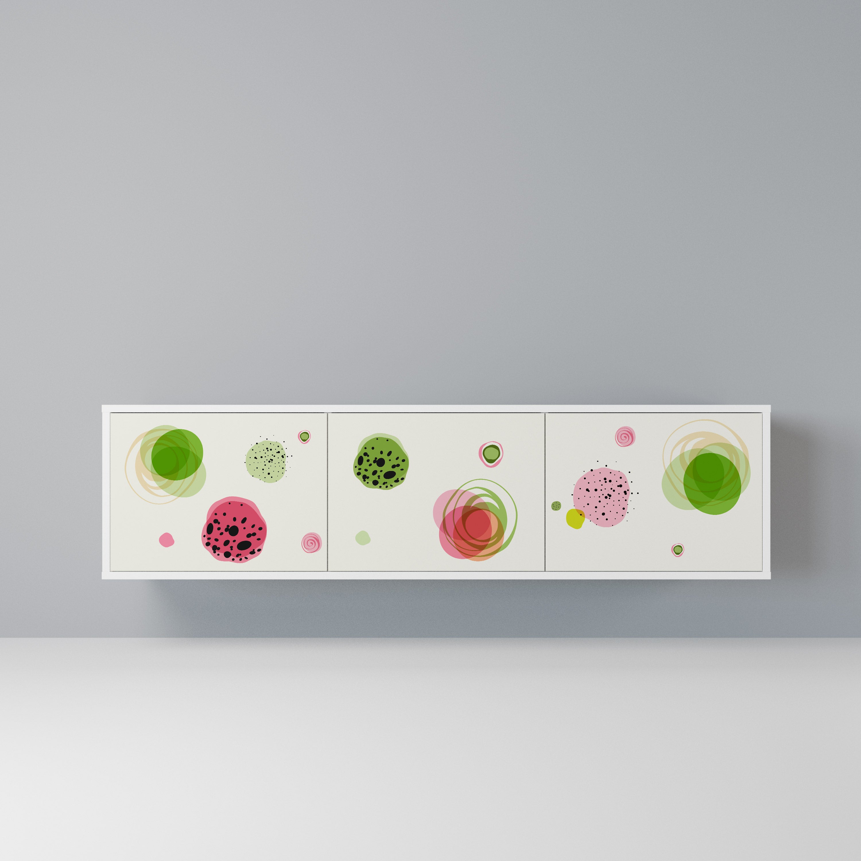 COLORFUL COSMOS Szafka RTV 3-drzwiowa korpus Biały