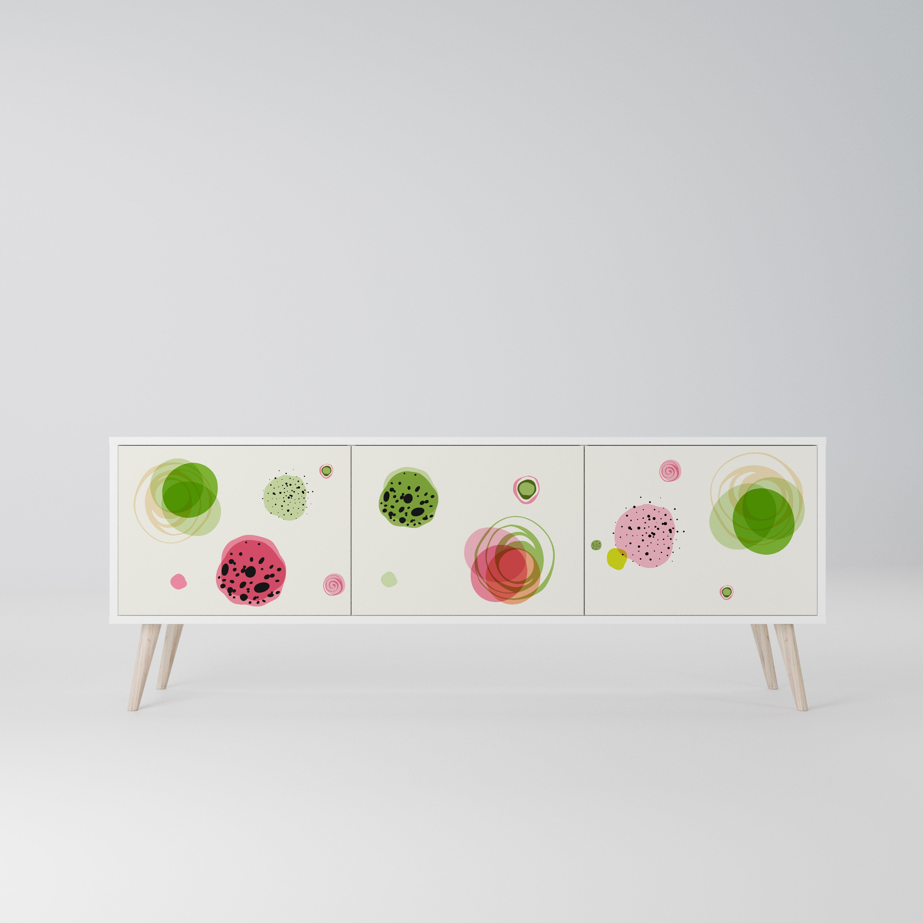 COLORFUL COSMOS Szafka RTV 3-drzwiowa korpus Biały