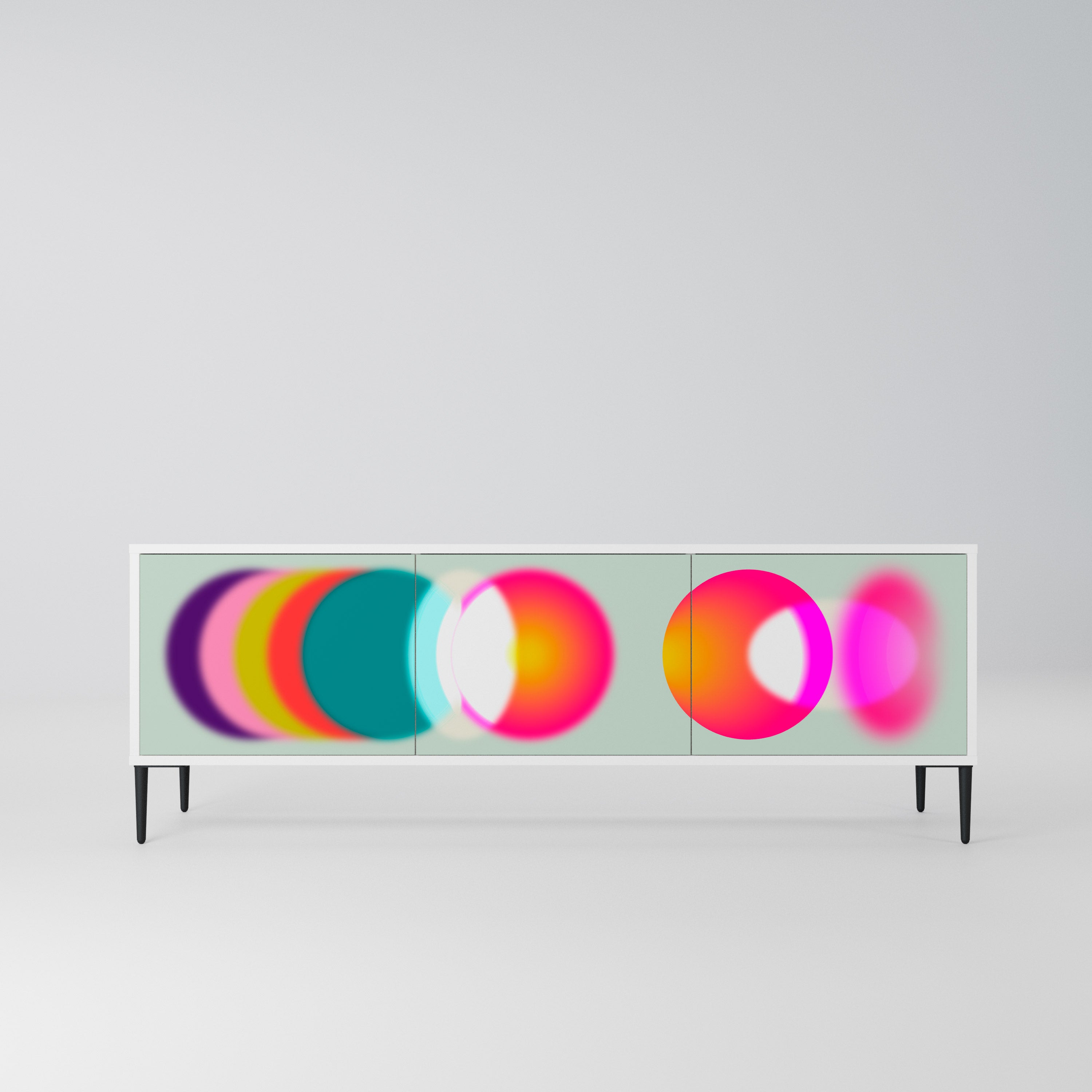 SYMPHONY OF COLORS Szafka RTV 3-drzwiowa korpus Biały