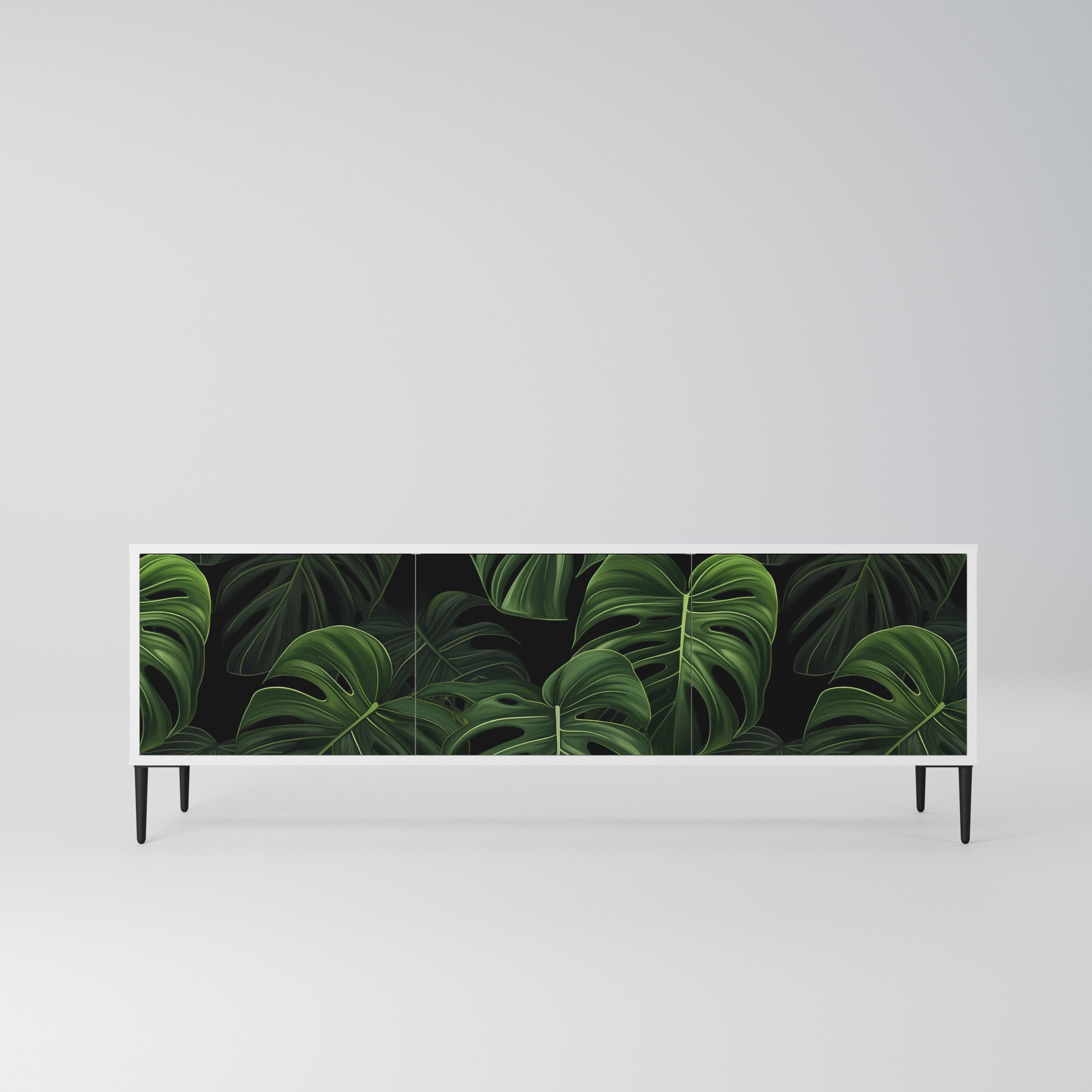INFINITE MONSTERA Szafka RTV 3-drzwiowa korpus Biały