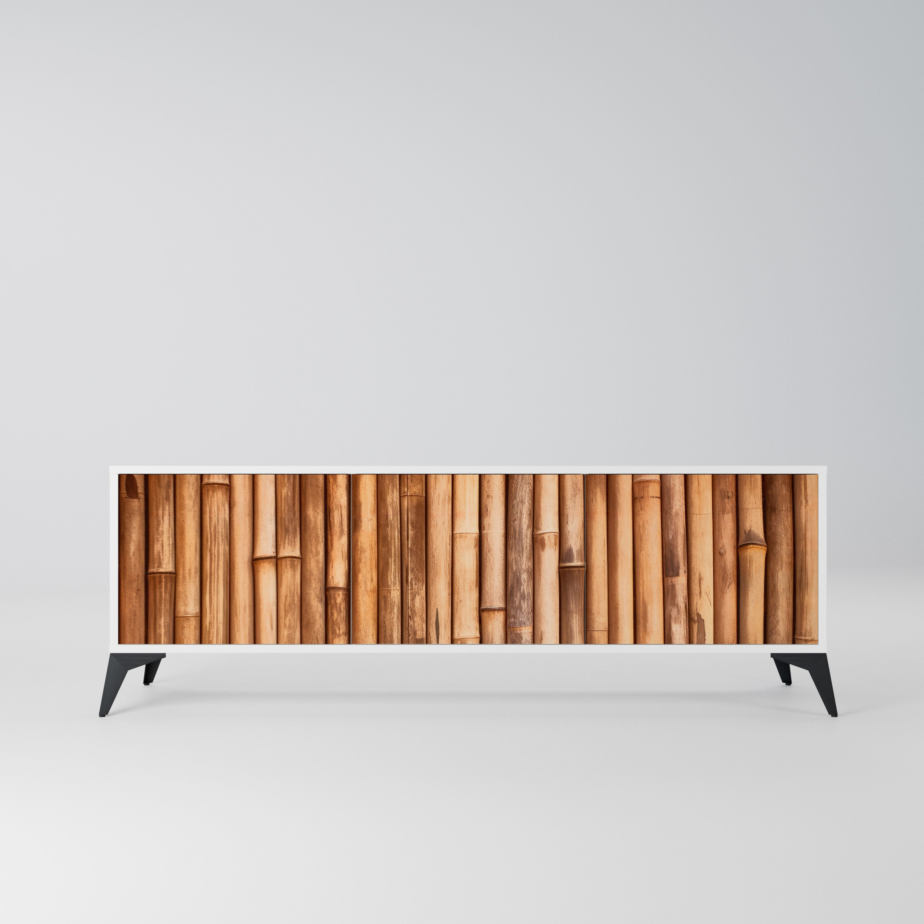 NATURAL WOOD Szafka RTV 3-drzwiowa korpus Biały