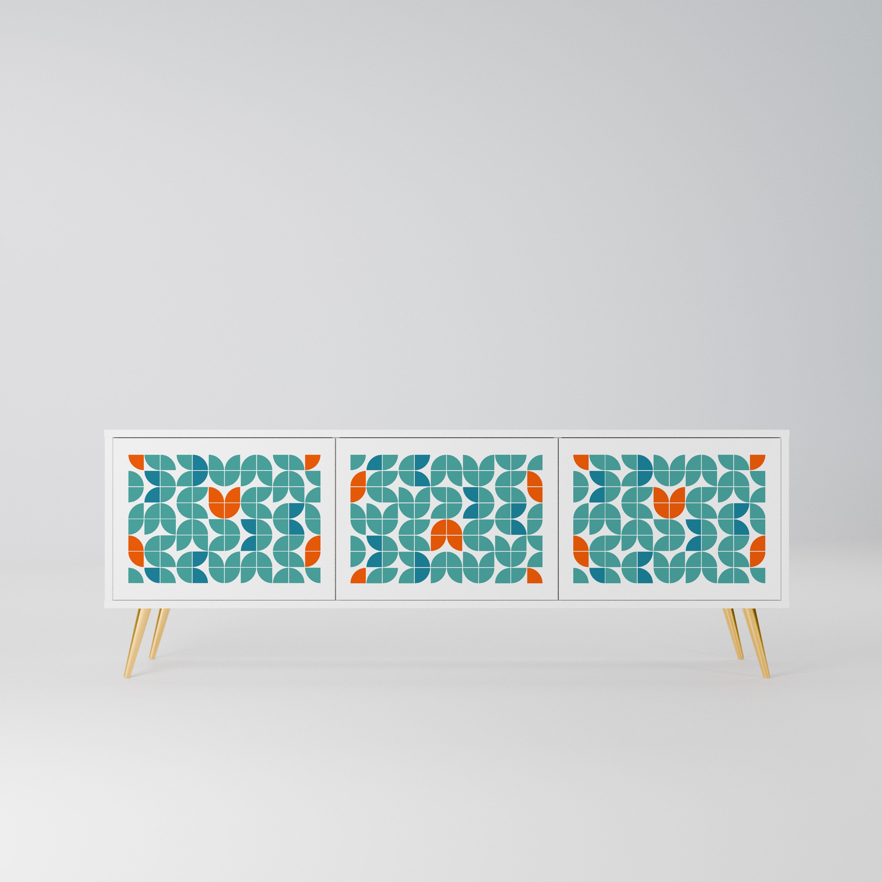 BE THE CHANGE Szafka RTV 3-drzwiowa korpus Biały