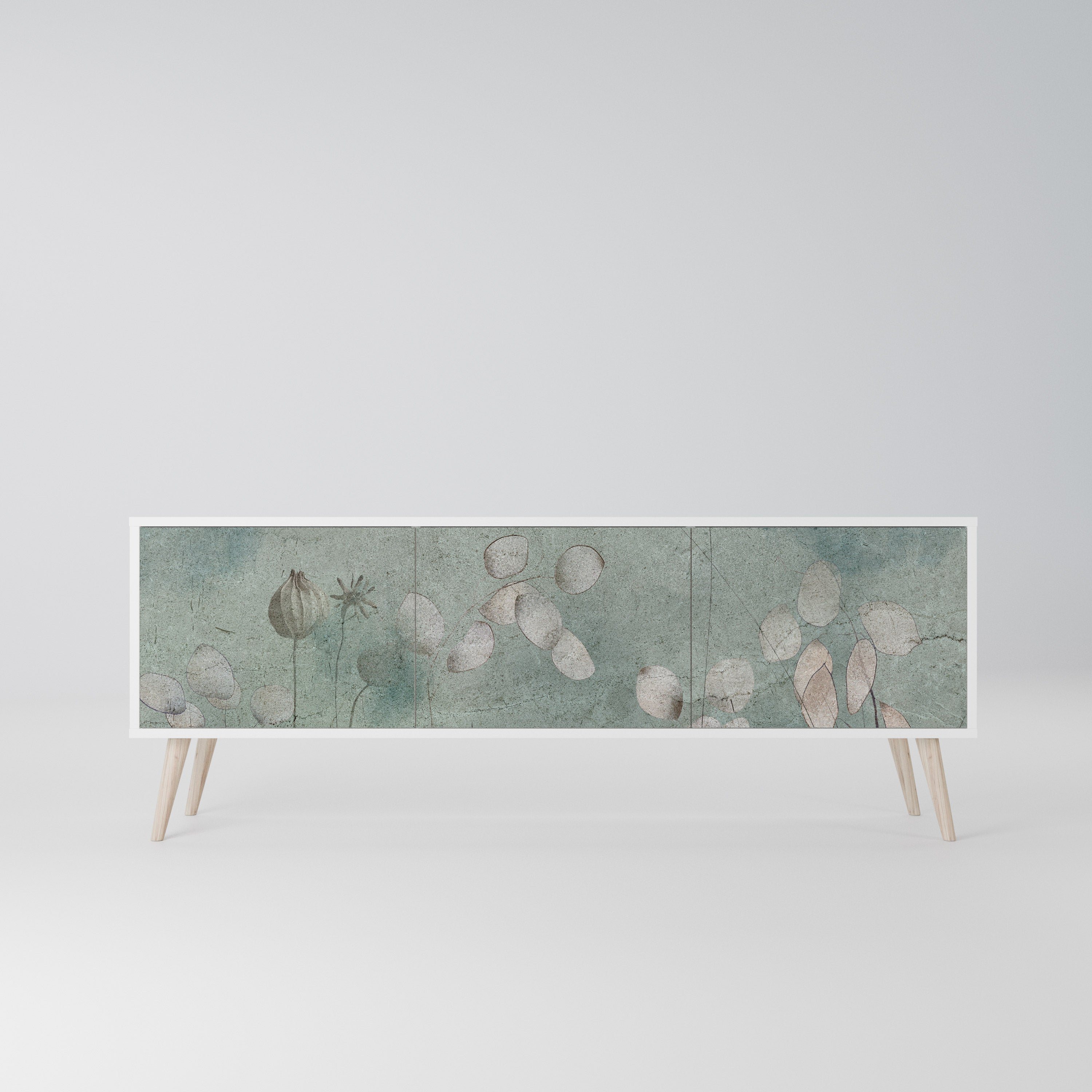 NIGHT LADY Szafka RTV 3-drzwiowa korpus Biały