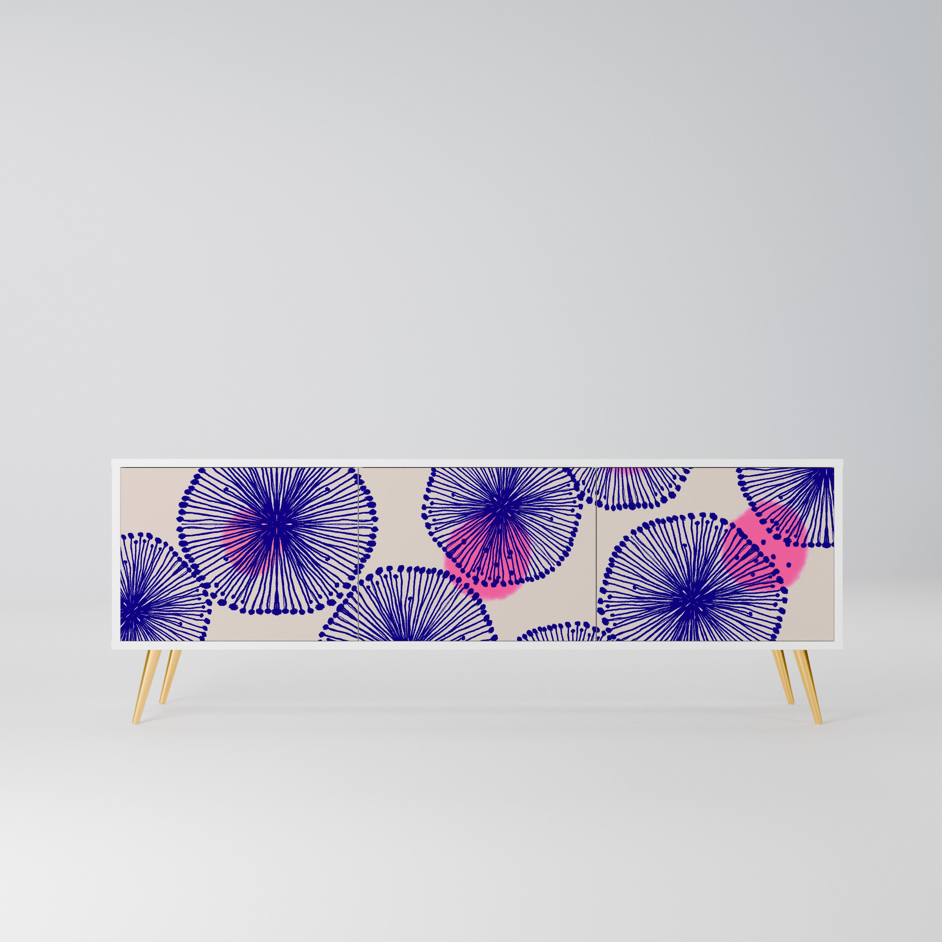 MAGIC NATURE Szafka RTV 3-drzwiowa korpus Biały