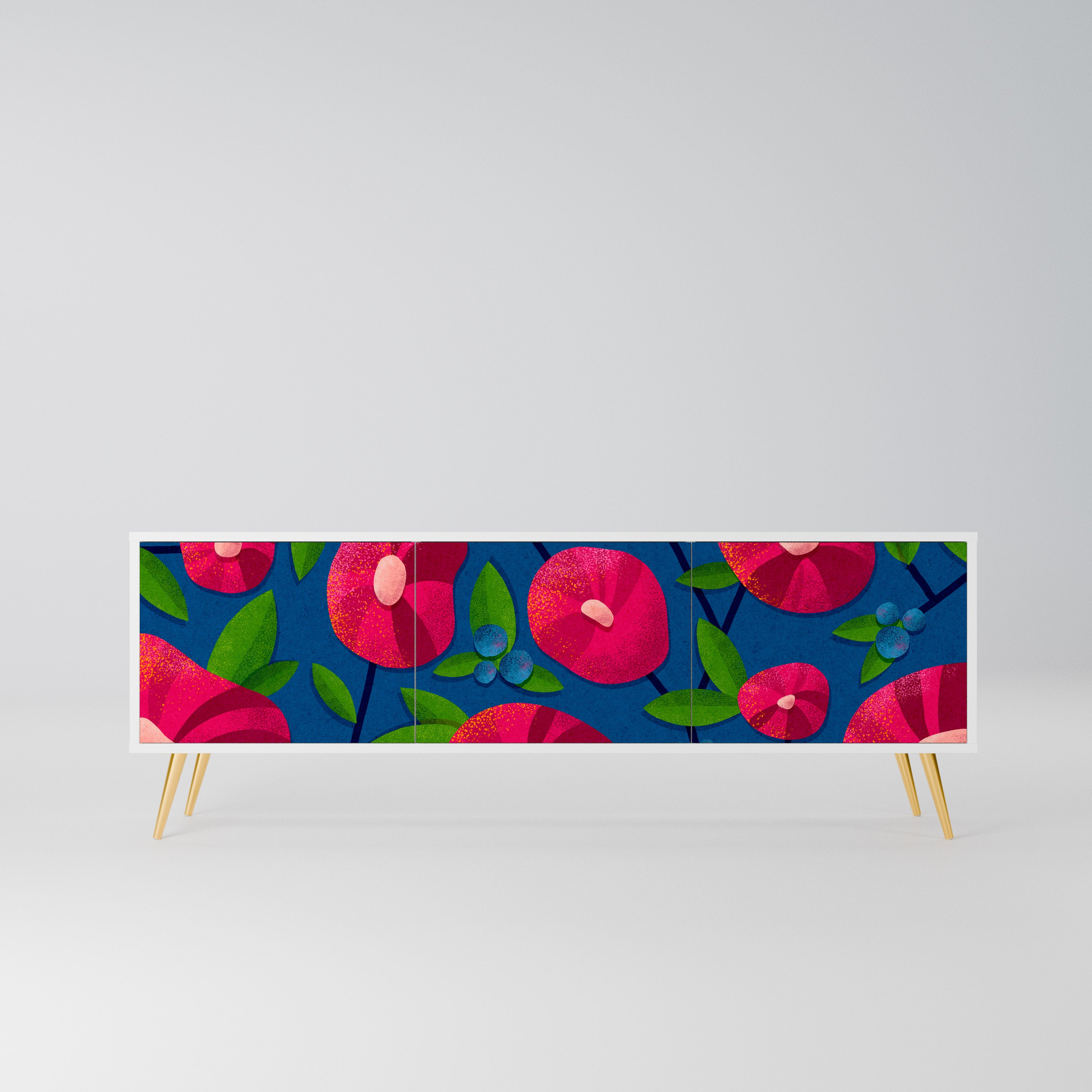 SPRING THOUGHTS Szafka RTV 3-drzwiowa korpus Biały