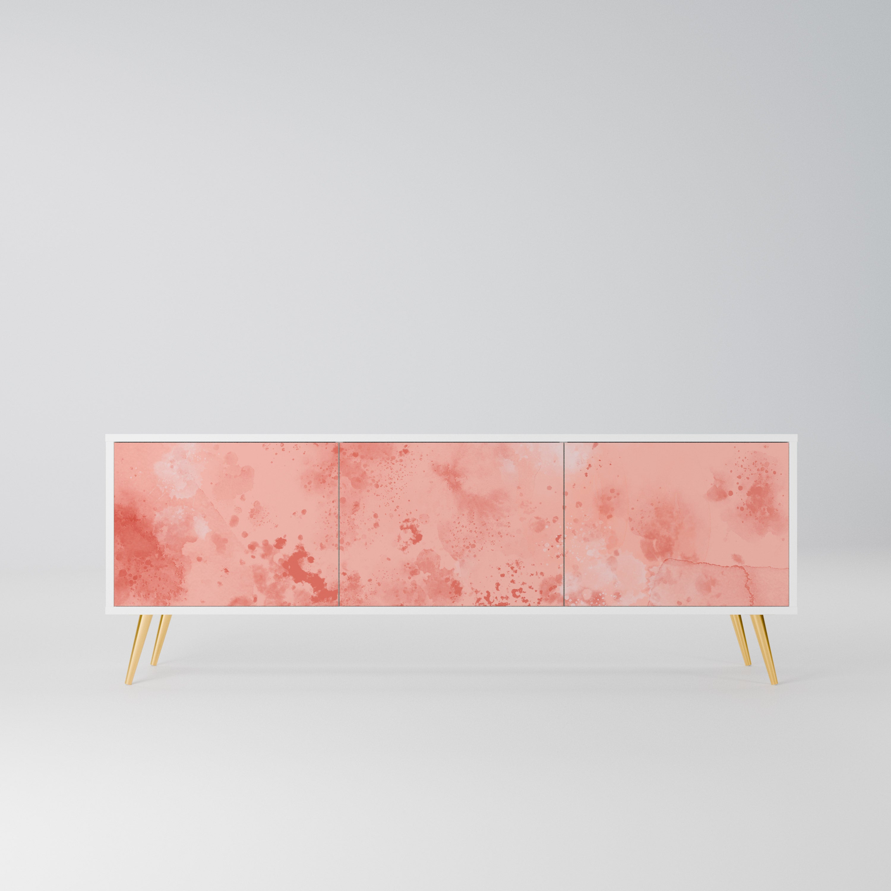 CRANE DANCE Szafka RTV 3-drzwiowa korpus Biały