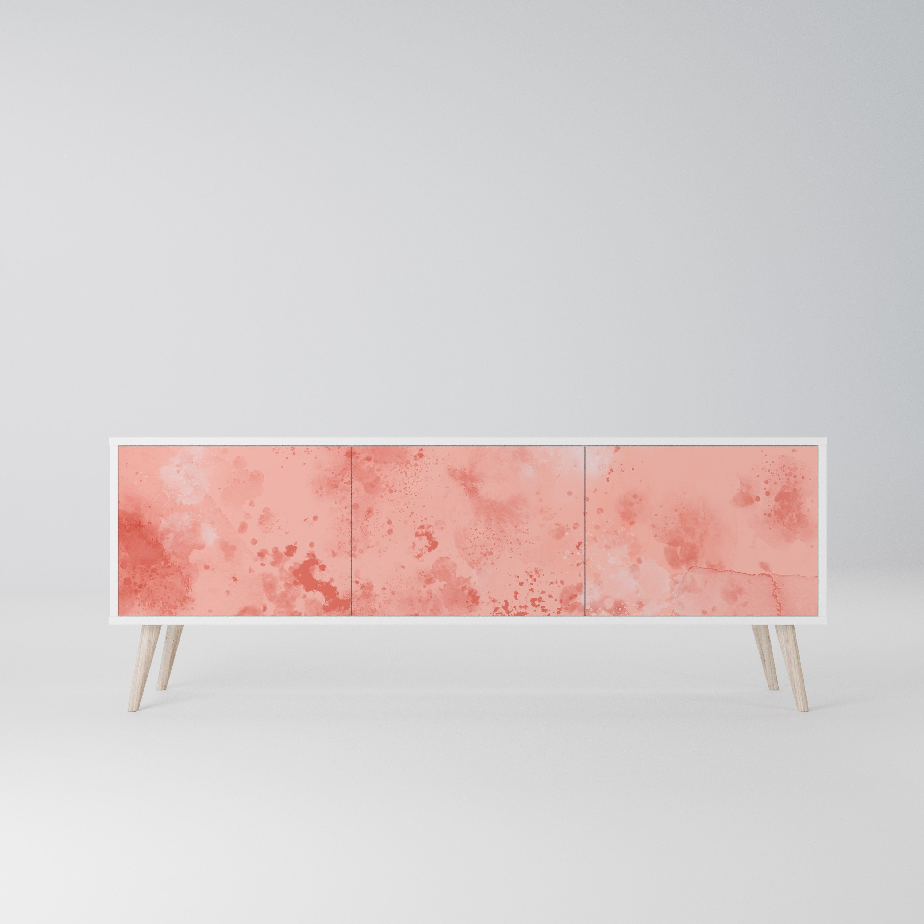 CRANE DANCE Szafka RTV 3-drzwiowa korpus Biały