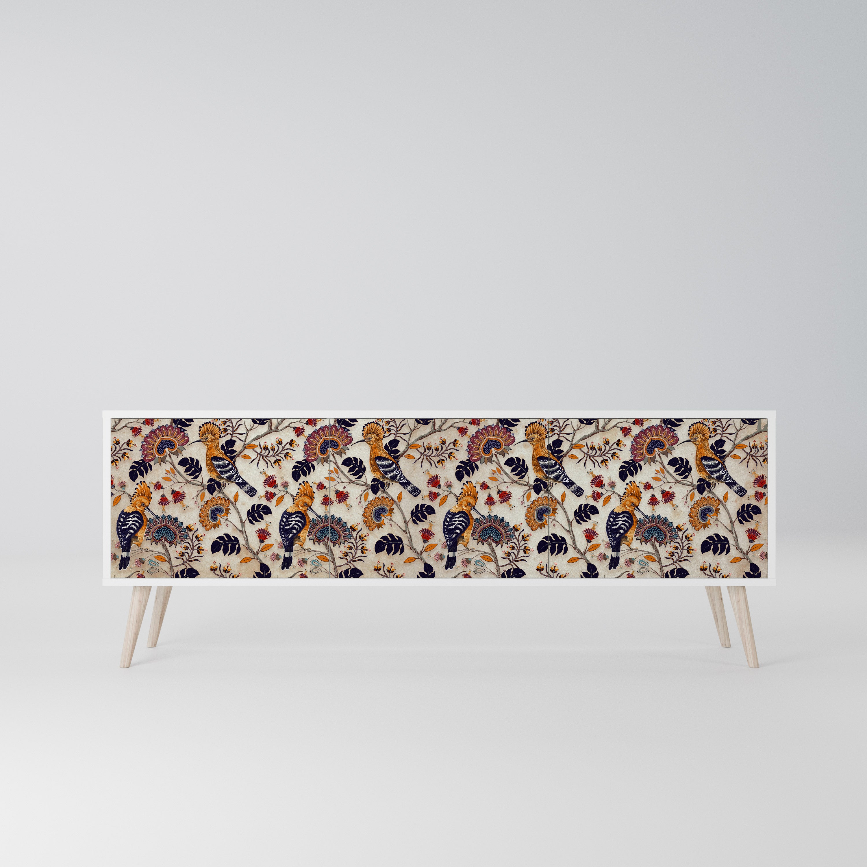 EMINENT HOOPOE Szafka RTV 3-drzwiowa korpus Biały