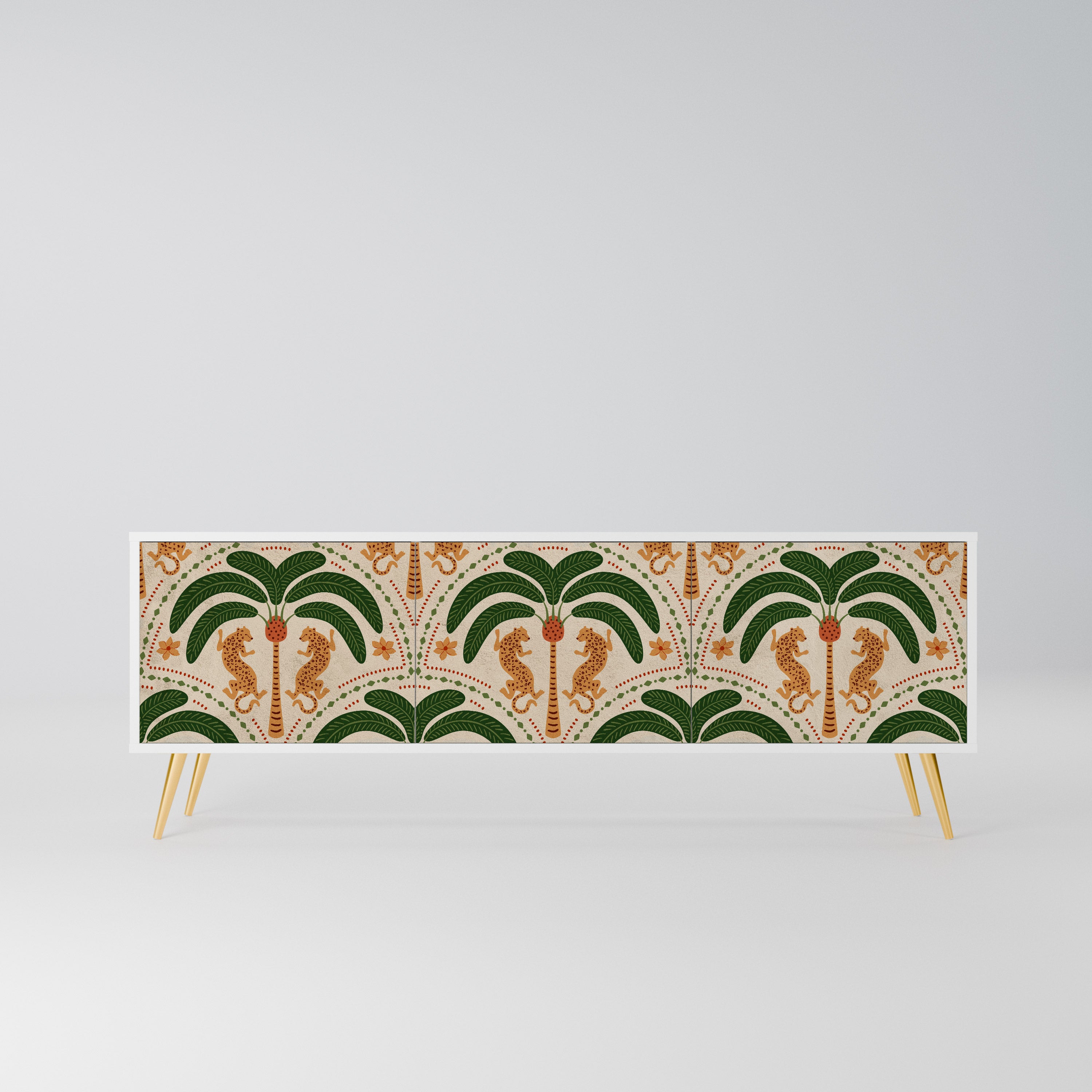 DANCING PREDATORS Szafka RTV 3-drzwiowa korpus Biały