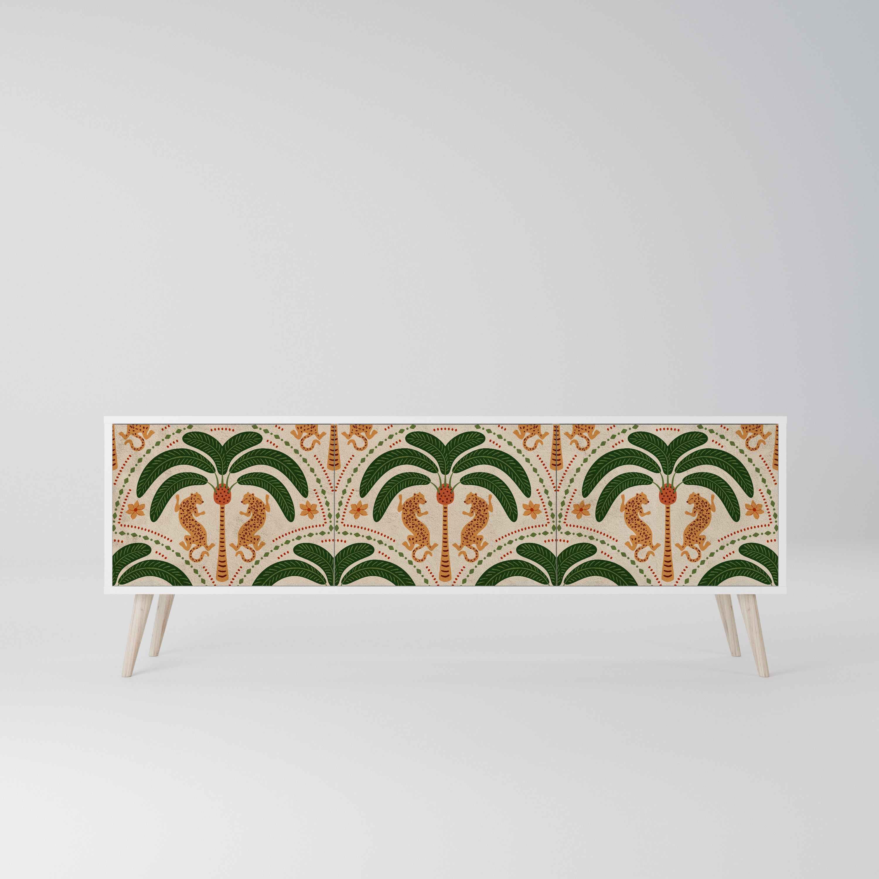 DANCING PREDATORS Szafka RTV 3-drzwiowa korpus Biały