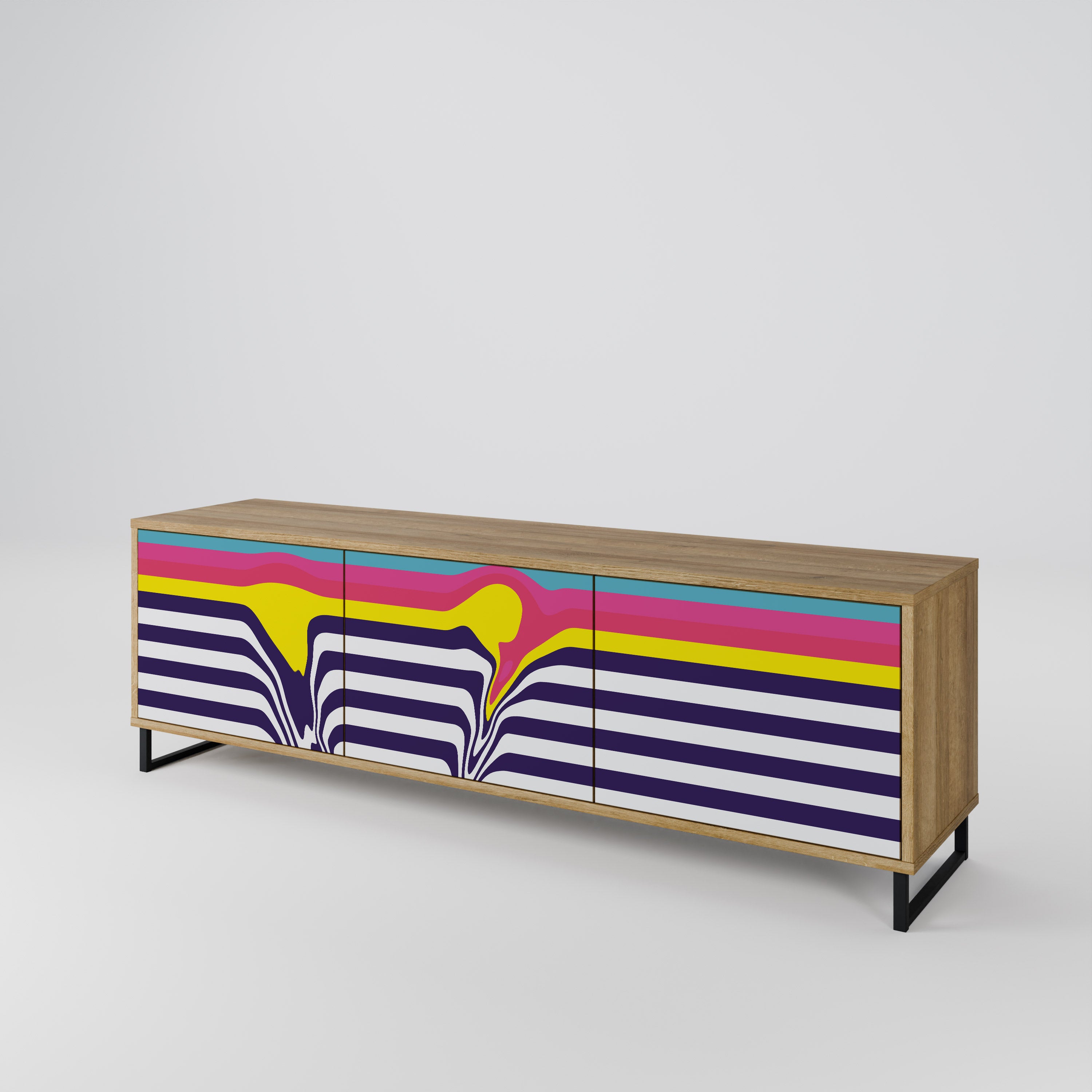 COLORFUL DIVERSION Szafka RTV 3-drzwiowa
