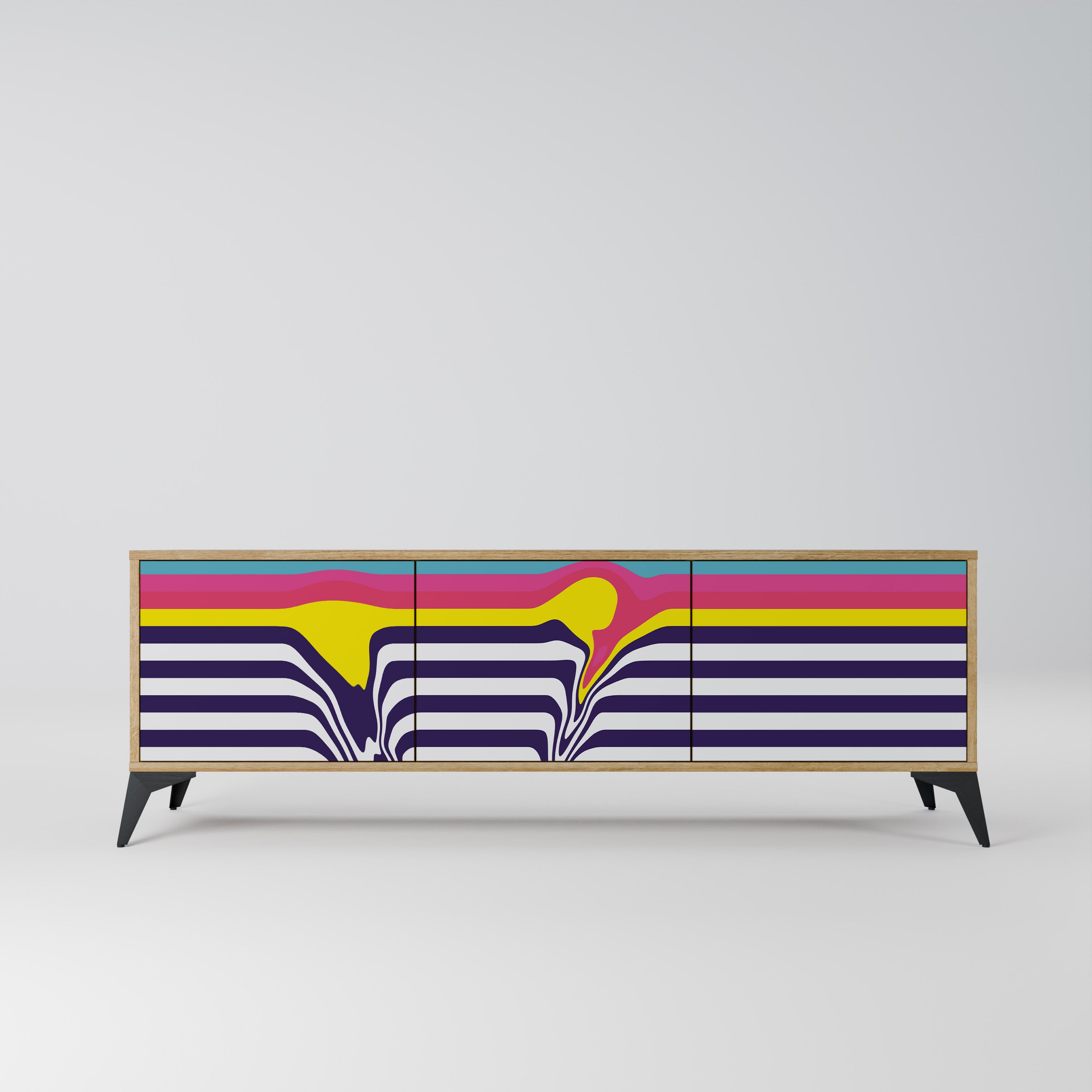 COLORFUL DIVERSION Szafka RTV 3-drzwiowa