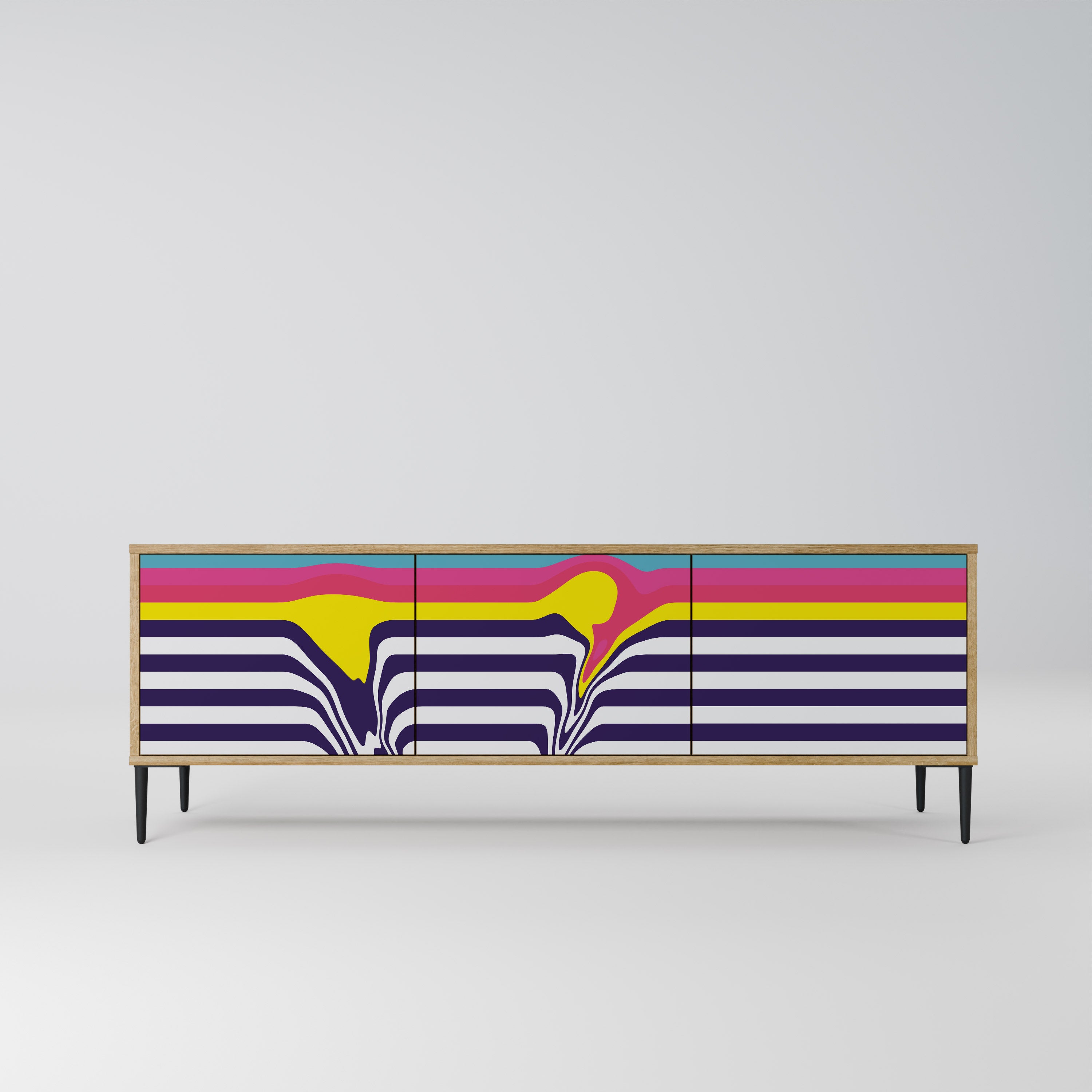 COLORFUL DIVERSION Szafka RTV 3-drzwiowa