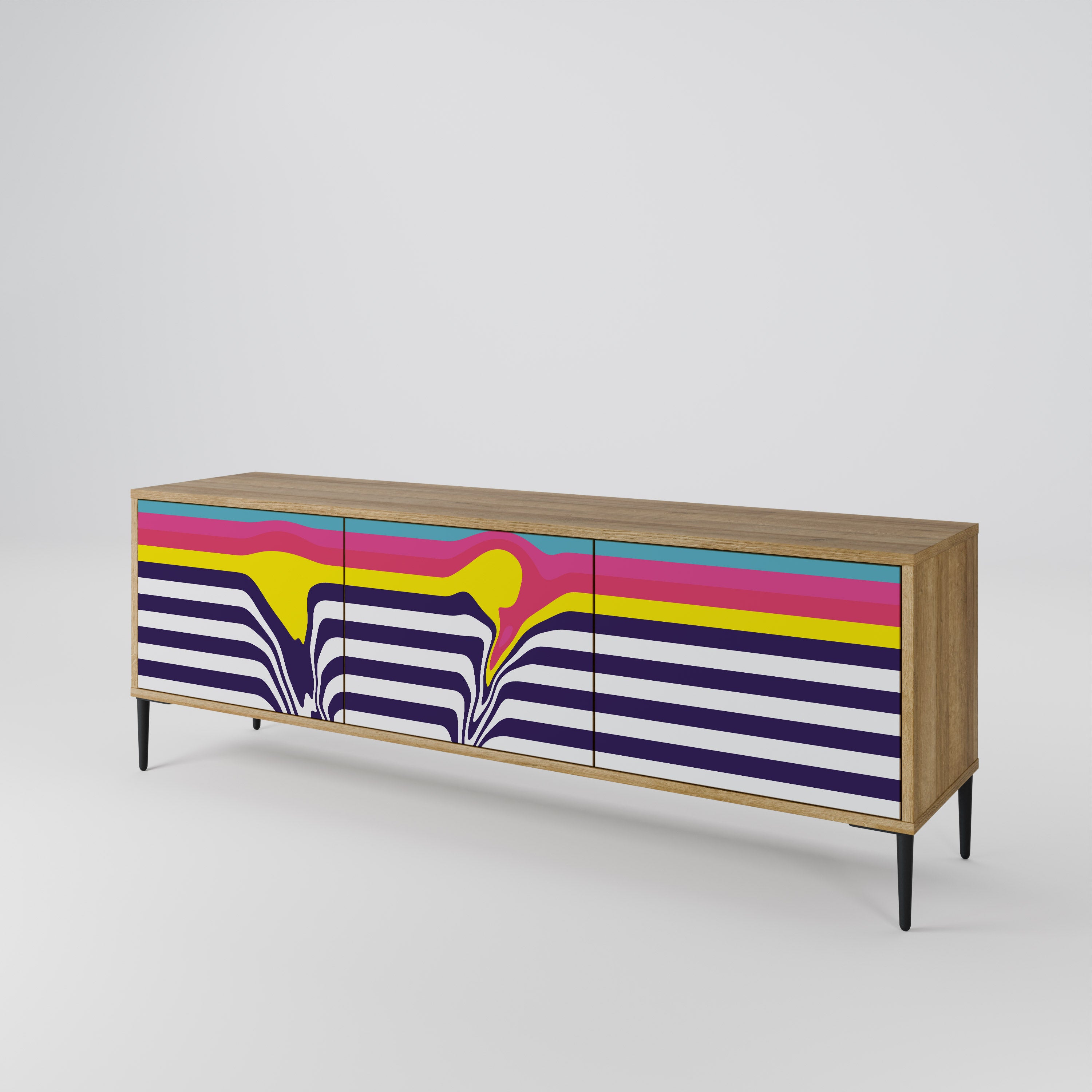 COLORFUL DIVERSION Szafka RTV 3-drzwiowa