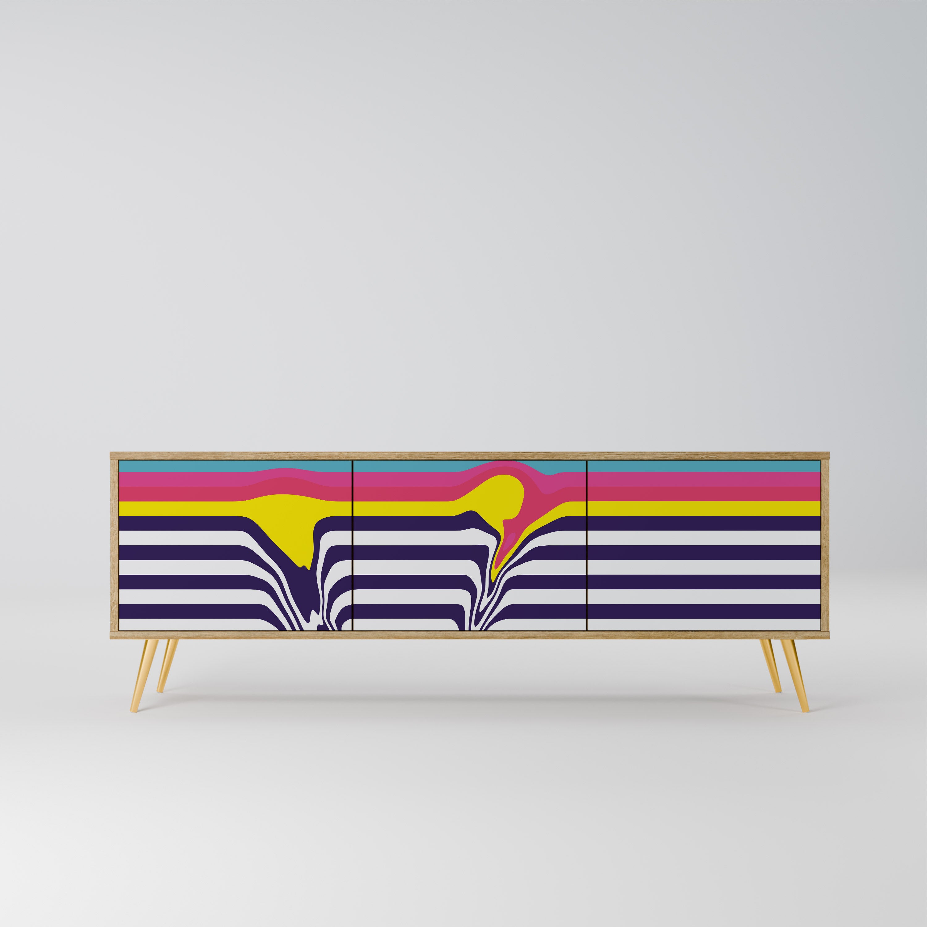 COLORFUL DIVERSION Szafka RTV 3-drzwiowa