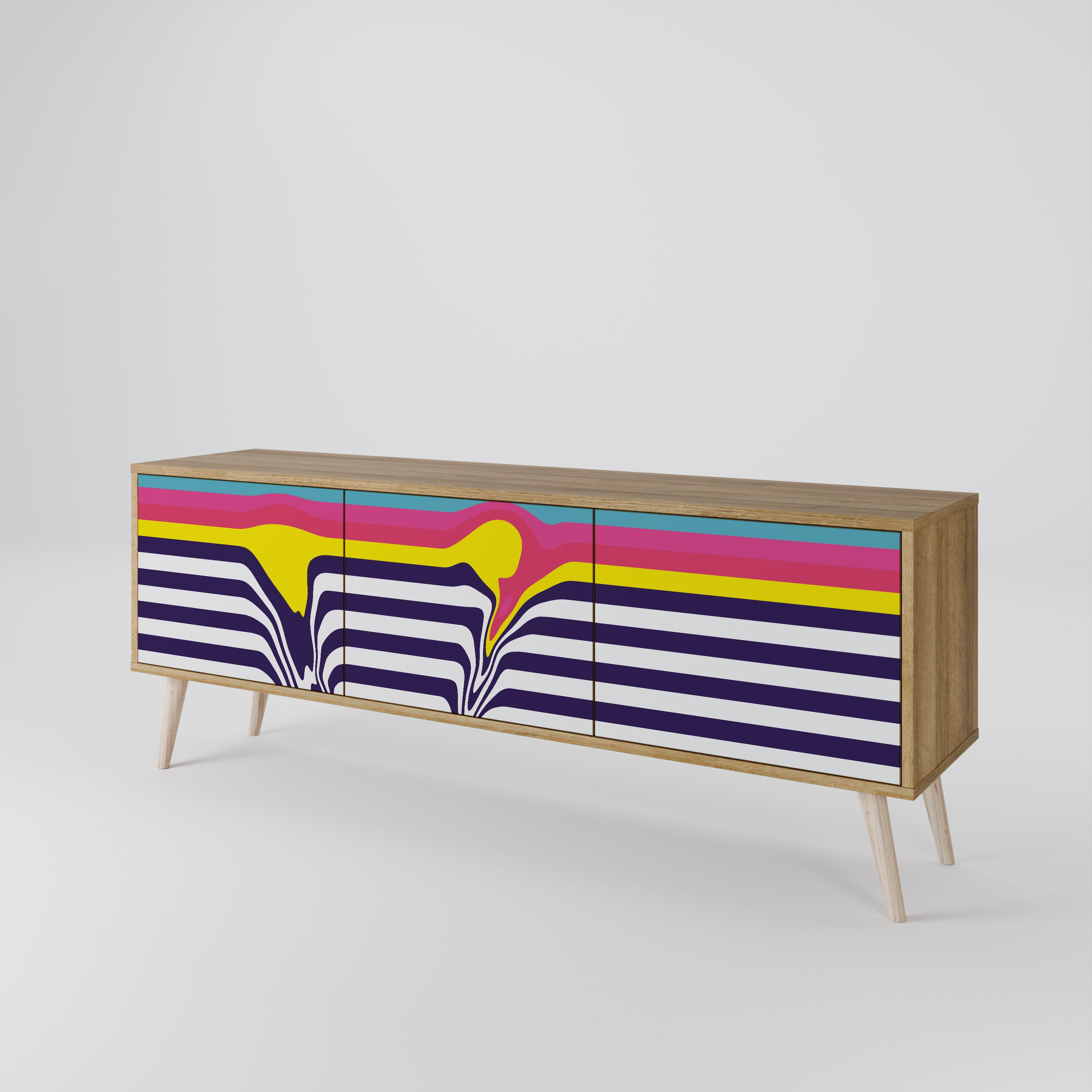 COLORFUL DIVERSION Szafka RTV 3-drzwiowa