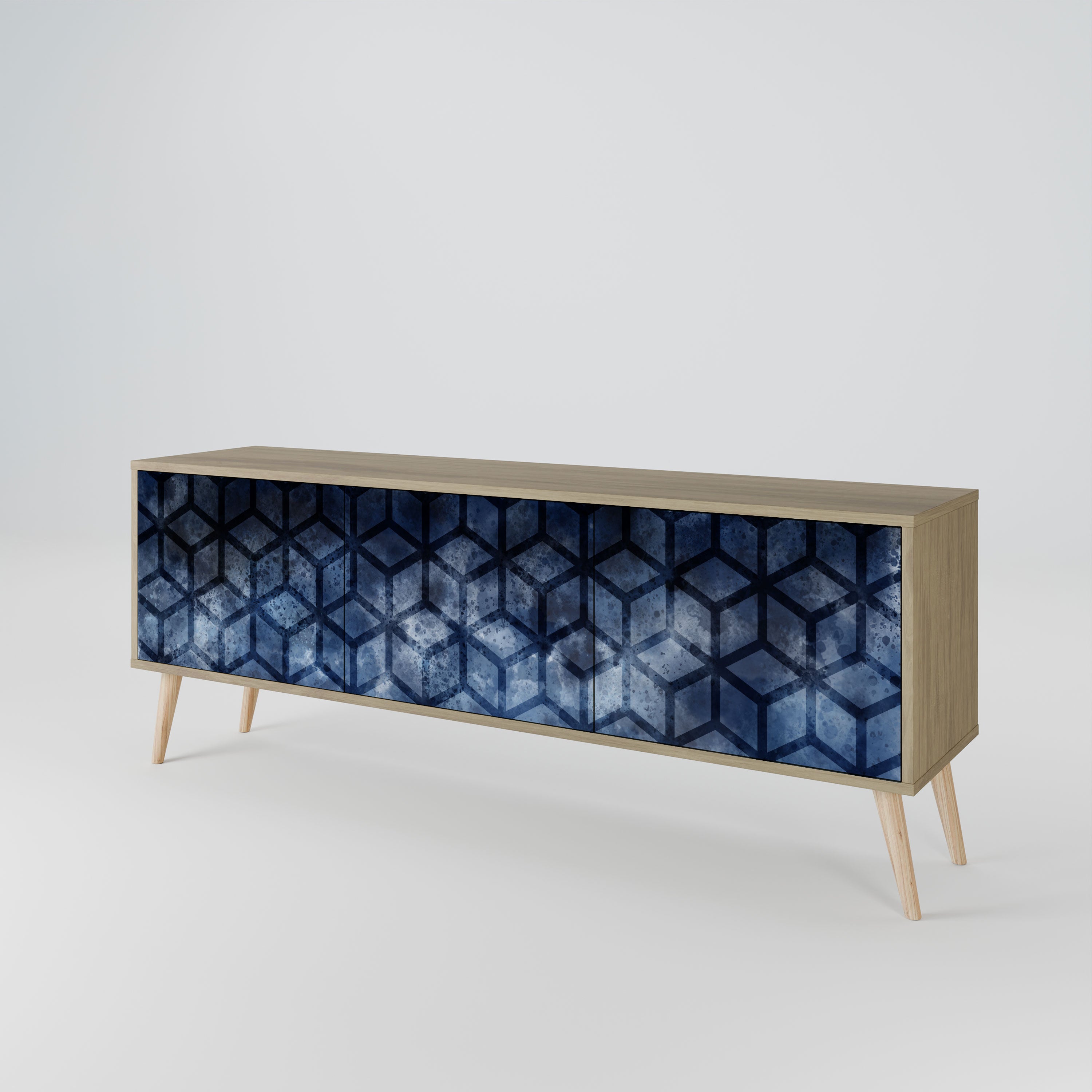 CUBIC MIST Szafka RTV 3-drzwiowa