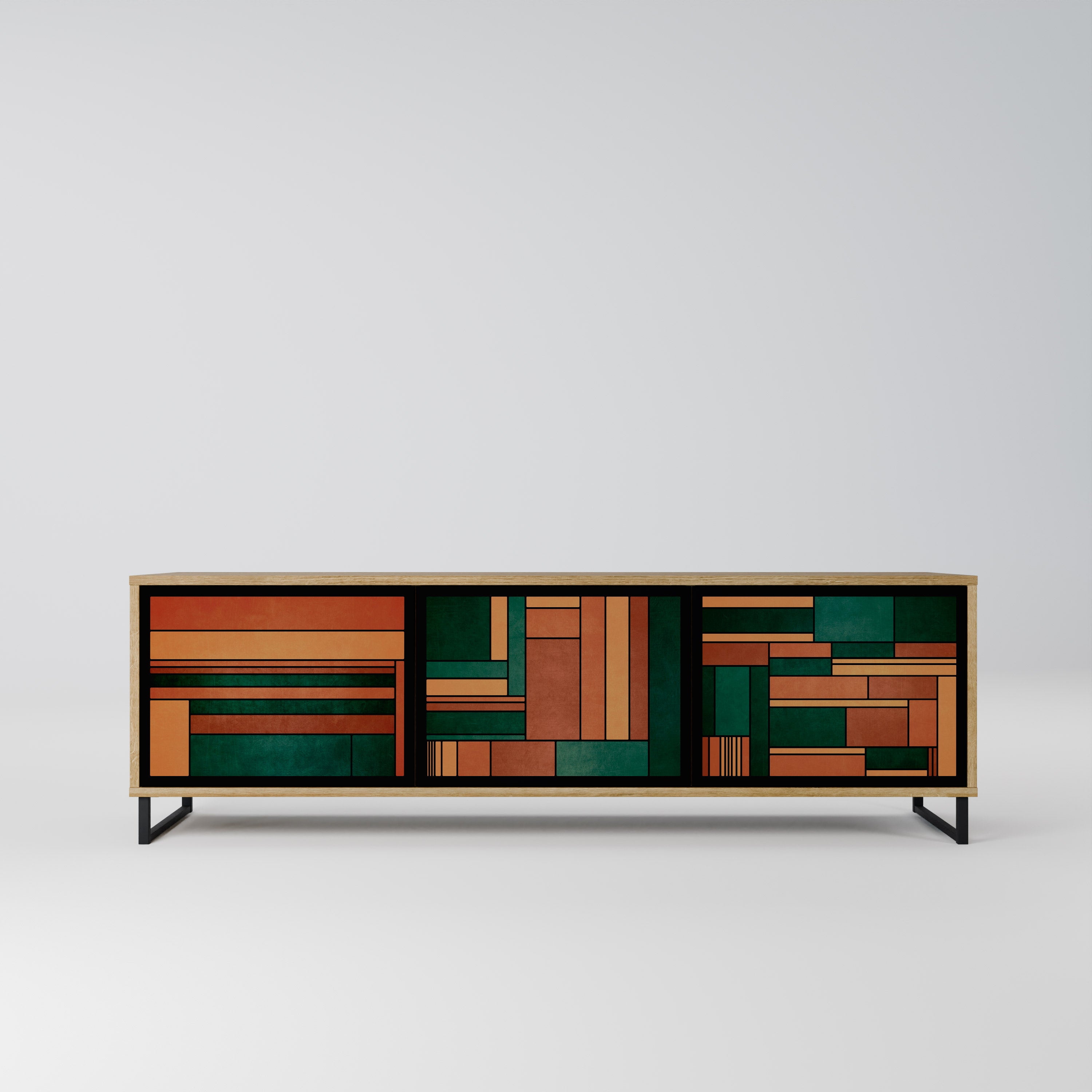 EARTHY FIGURES Szafka RTV 3-drzwiowa