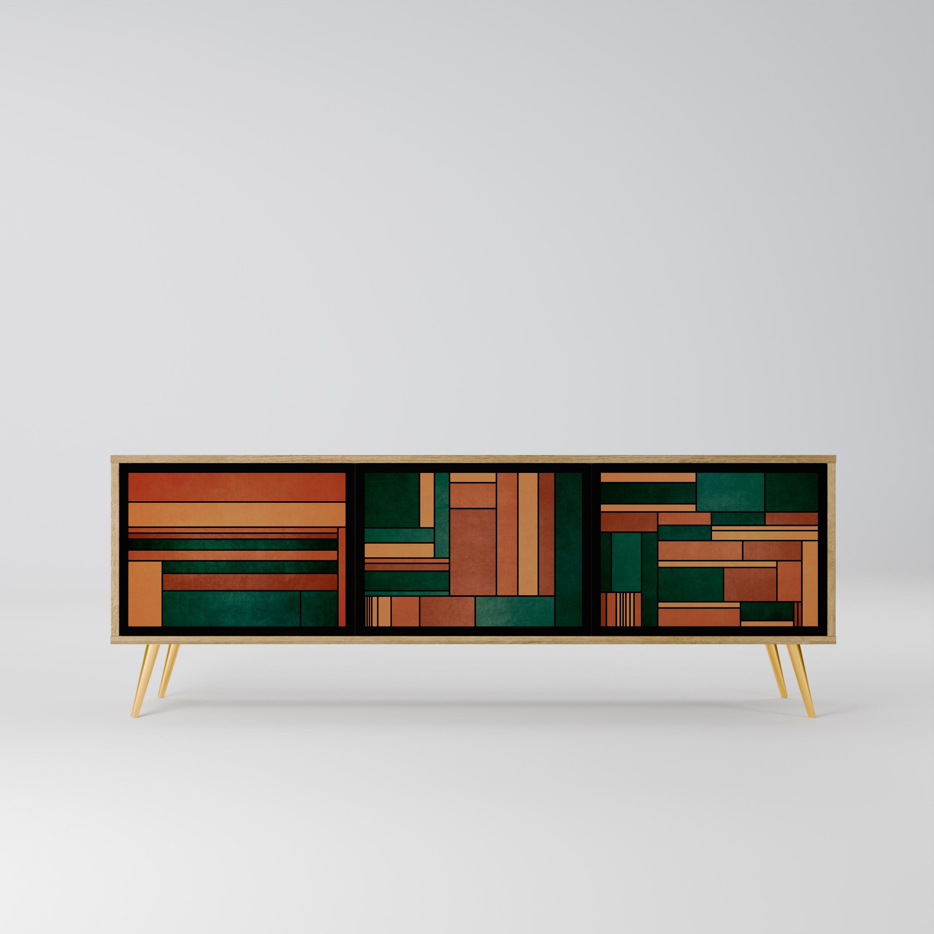 EARTHY FIGURES Szafka RTV 3-drzwiowa