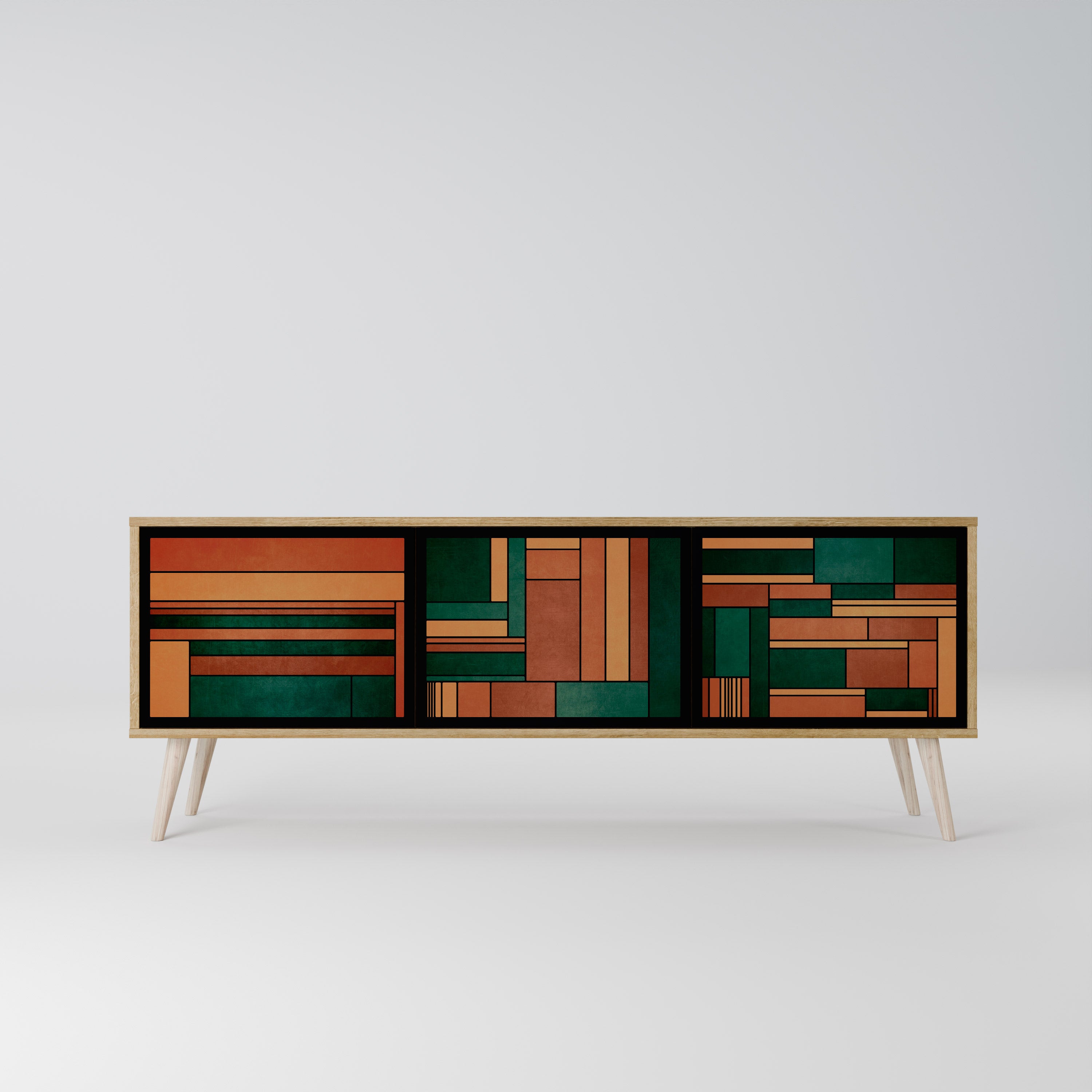 EARTHY FIGURES Szafka RTV 3-drzwiowa