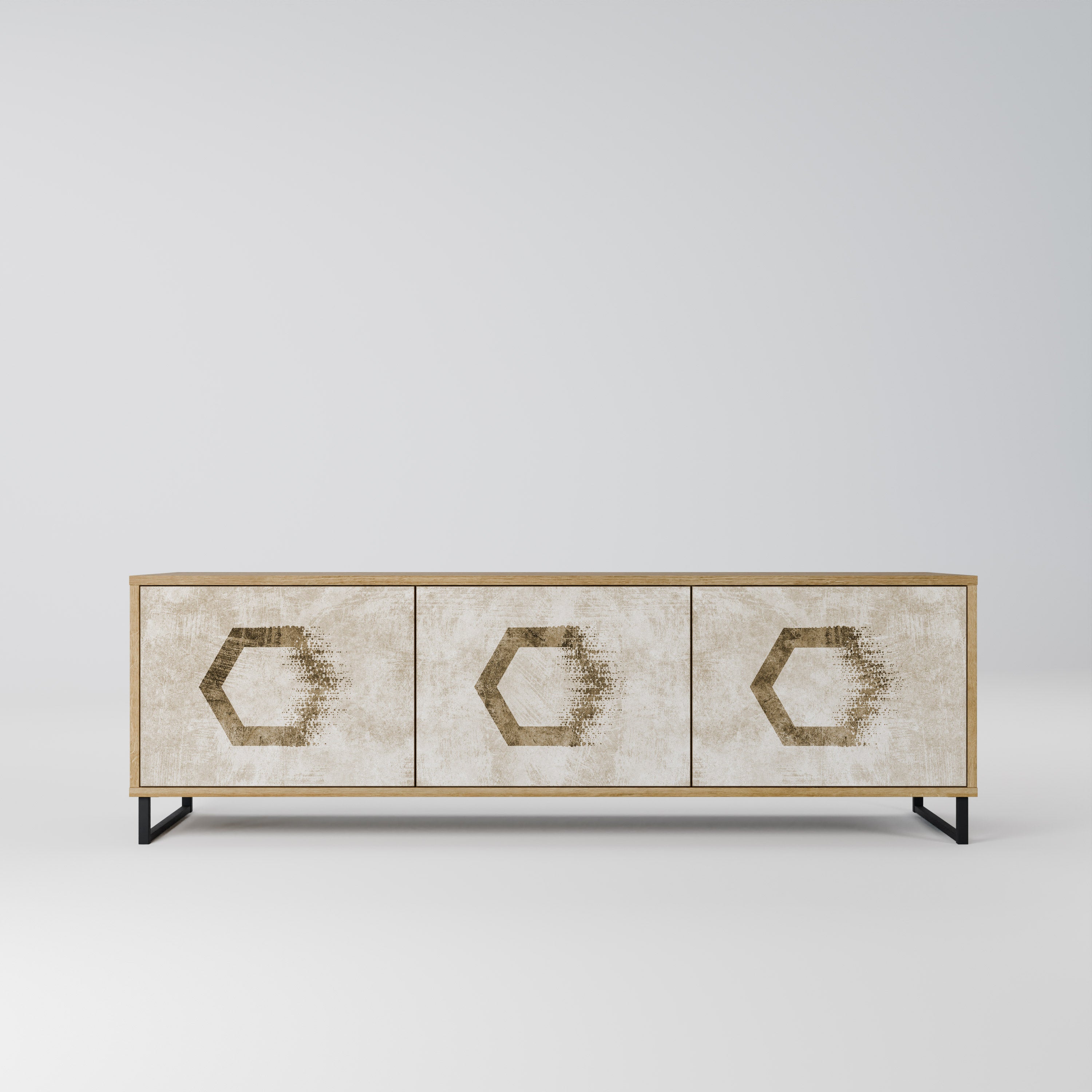HEXAGONAL SHAPES Szafka RTV 3-drzwiowa