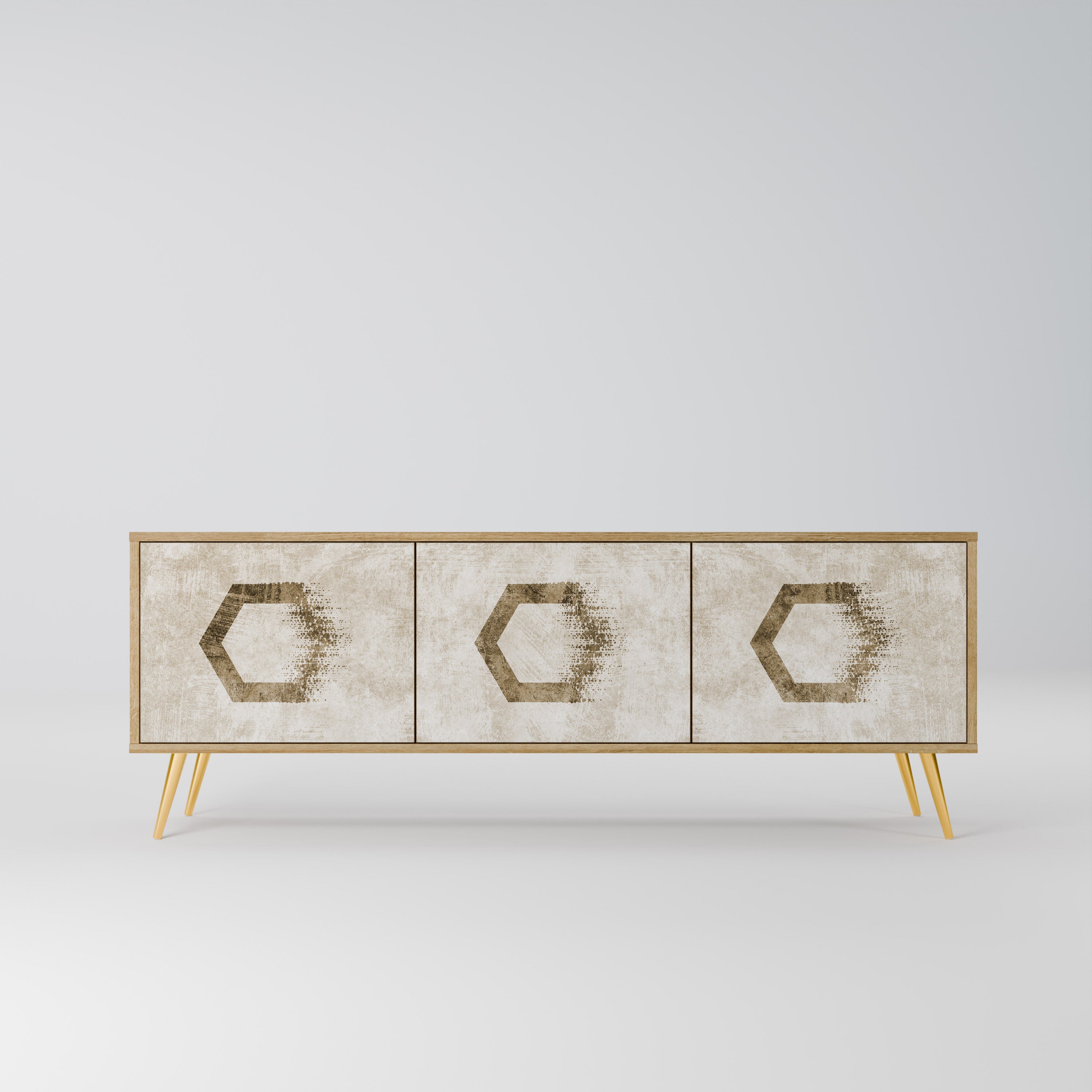 HEXAGONAL SHAPES Szafka RTV 3-drzwiowa