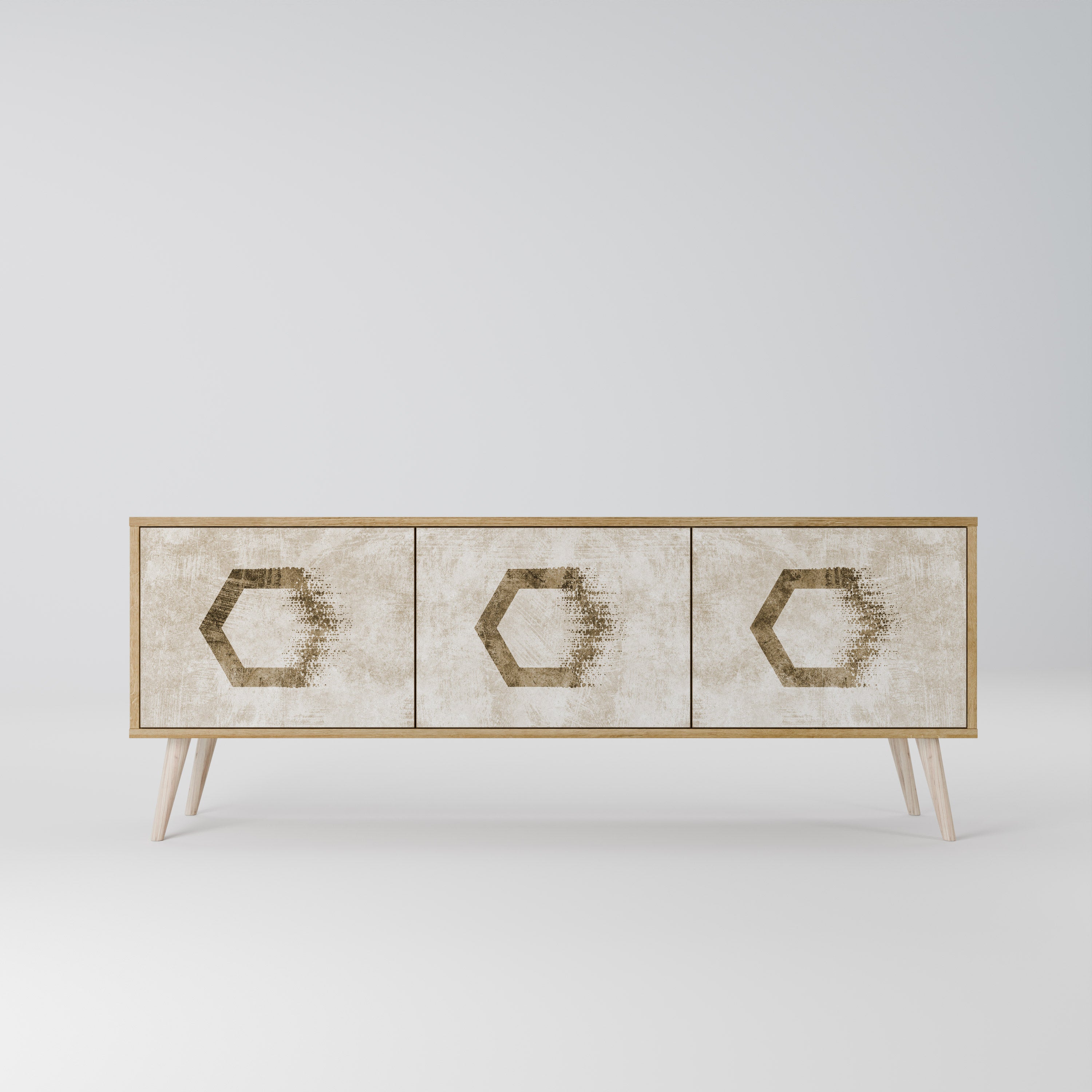 HEXAGONAL SHAPES Szafka RTV 3-drzwiowa