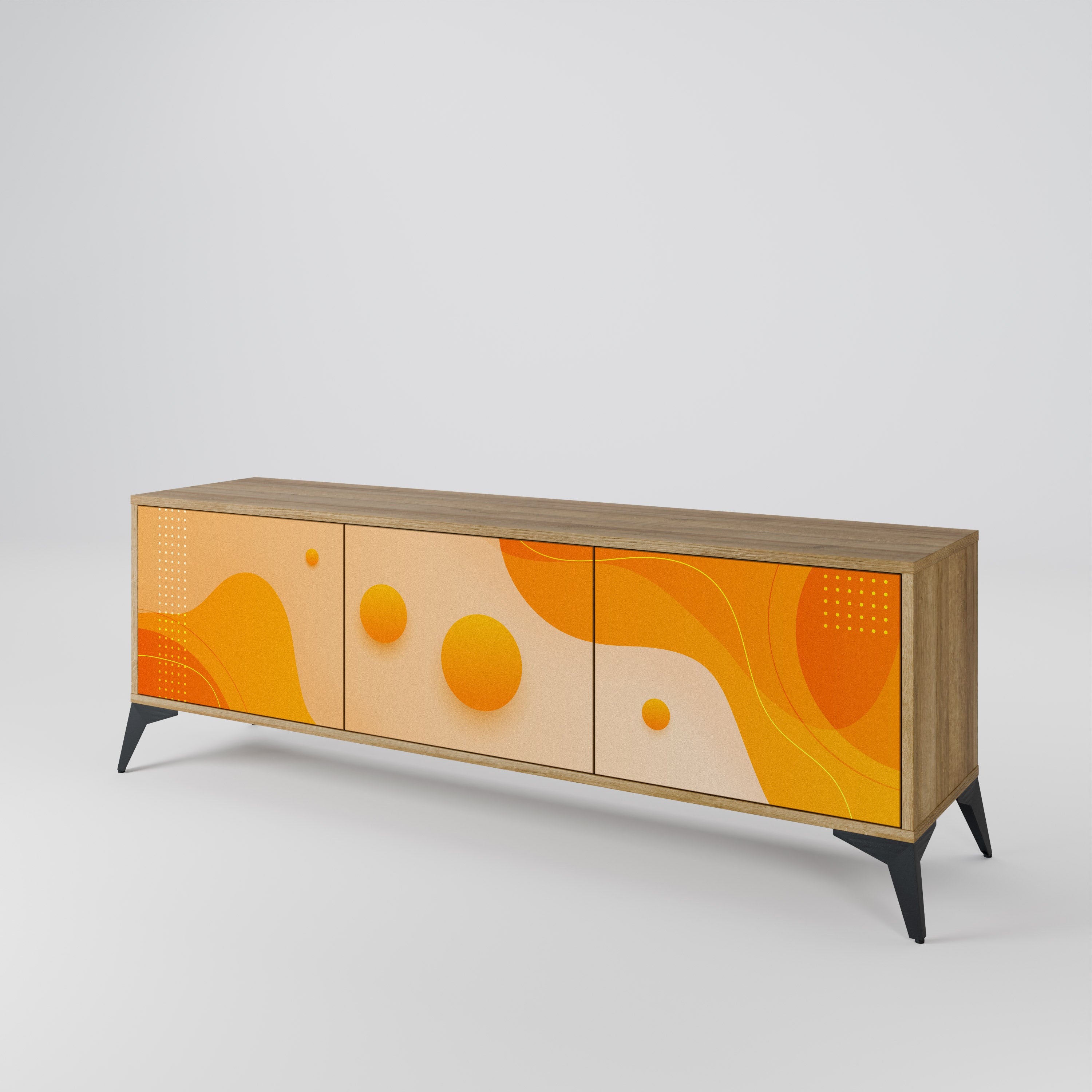 ORANGE ARRANGEMENT Szafka RTV 3-drzwiowa