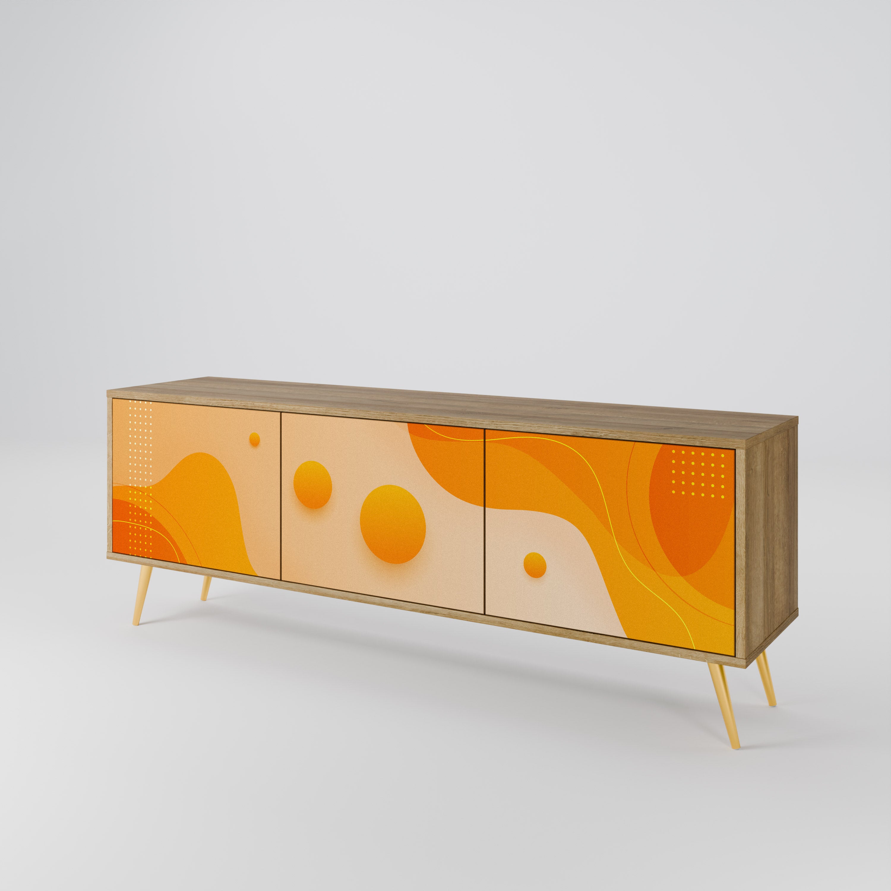 ORANGE ARRANGEMENT Szafka RTV 3-drzwiowa